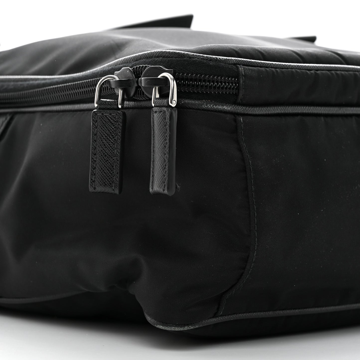 Tessuto Nylon Saffiano Briefcase Black