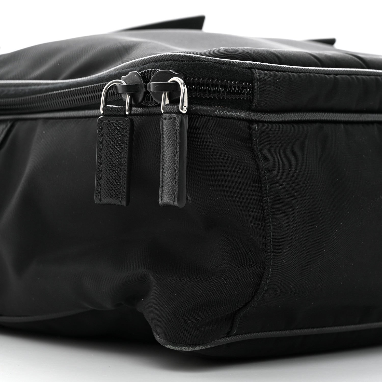 Prada Tessuto Nylon Saffiano Briefcase Black 9 of 15