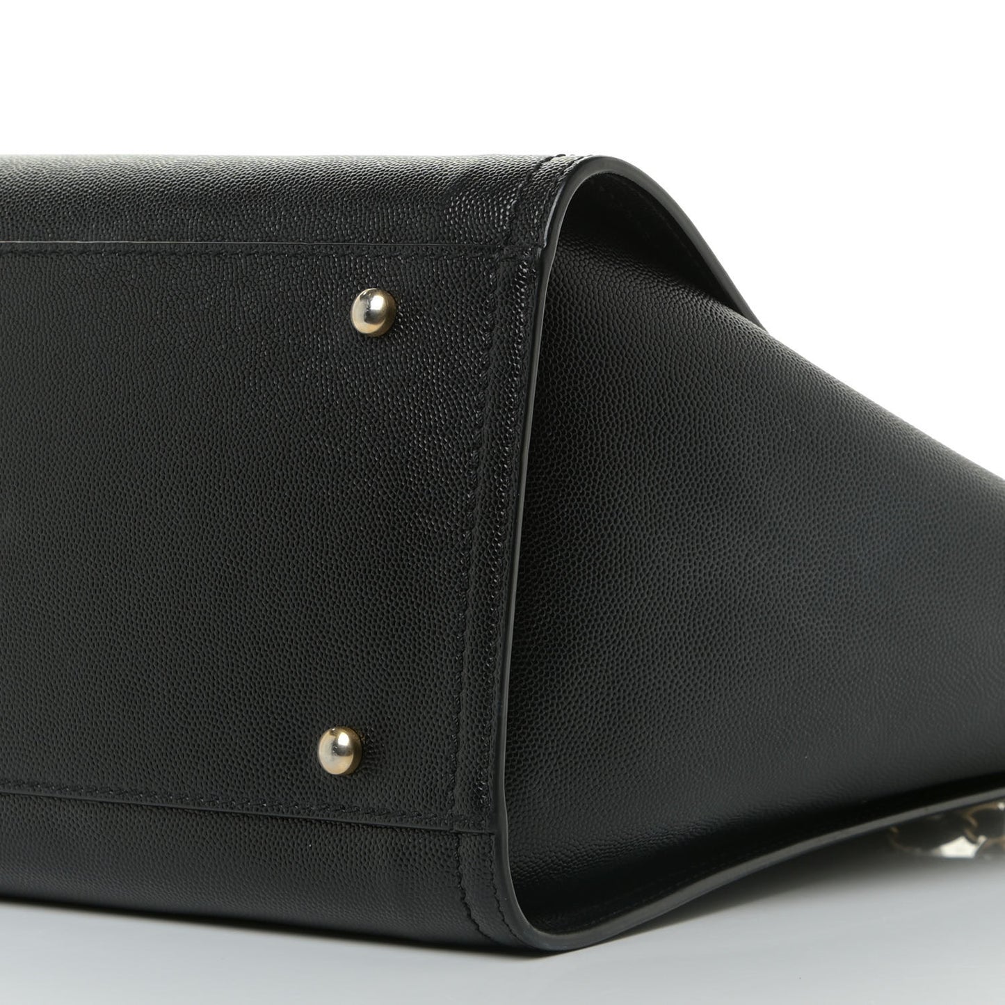 Caviar Small Studded Deauville Tote Black