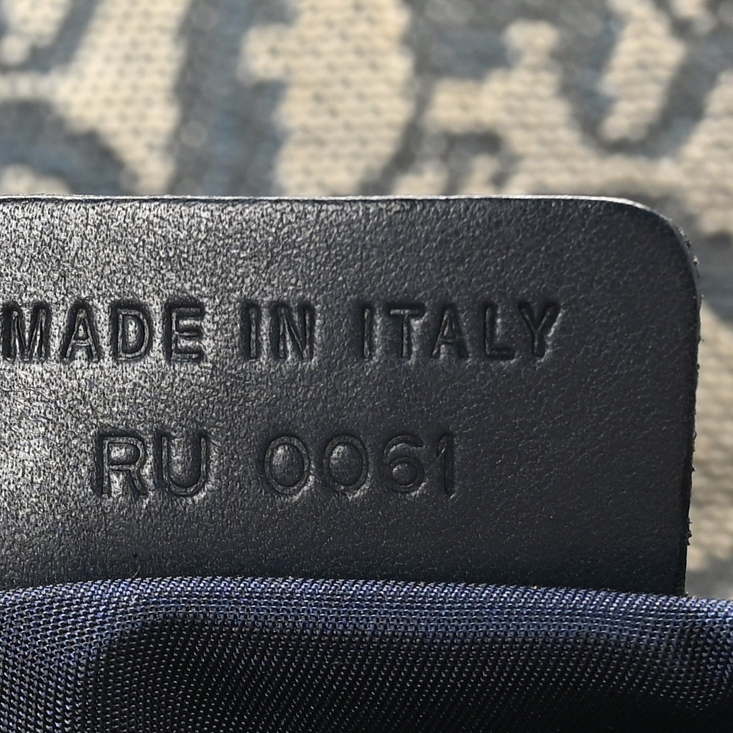 Monogram Saddle Bag Blue