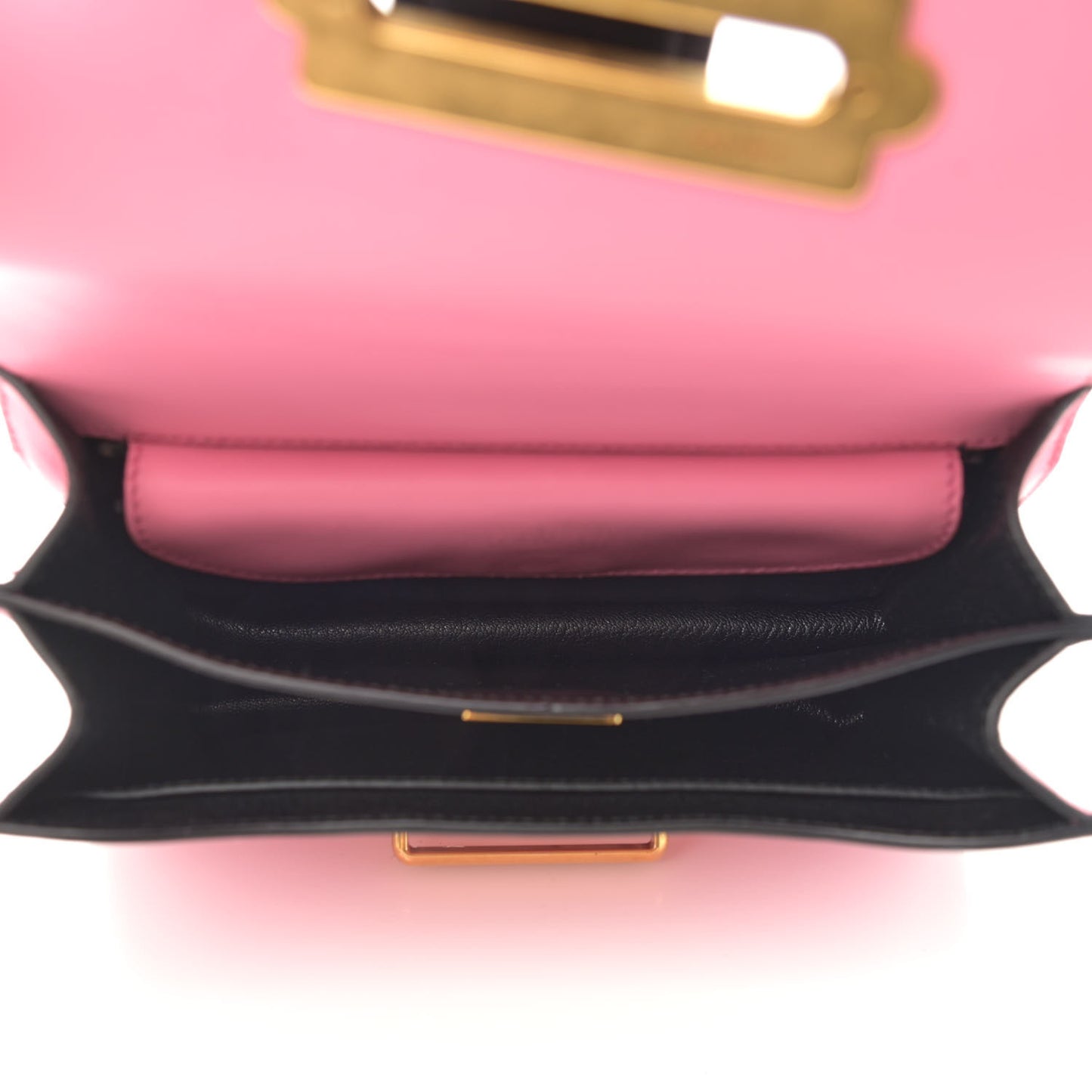 City Calf Saffiano Cahier Bag Fuxia Black
