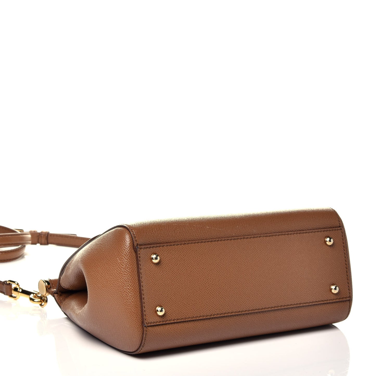 Dauphine Calfskin Medium Miss Sicily Satchel Caramello