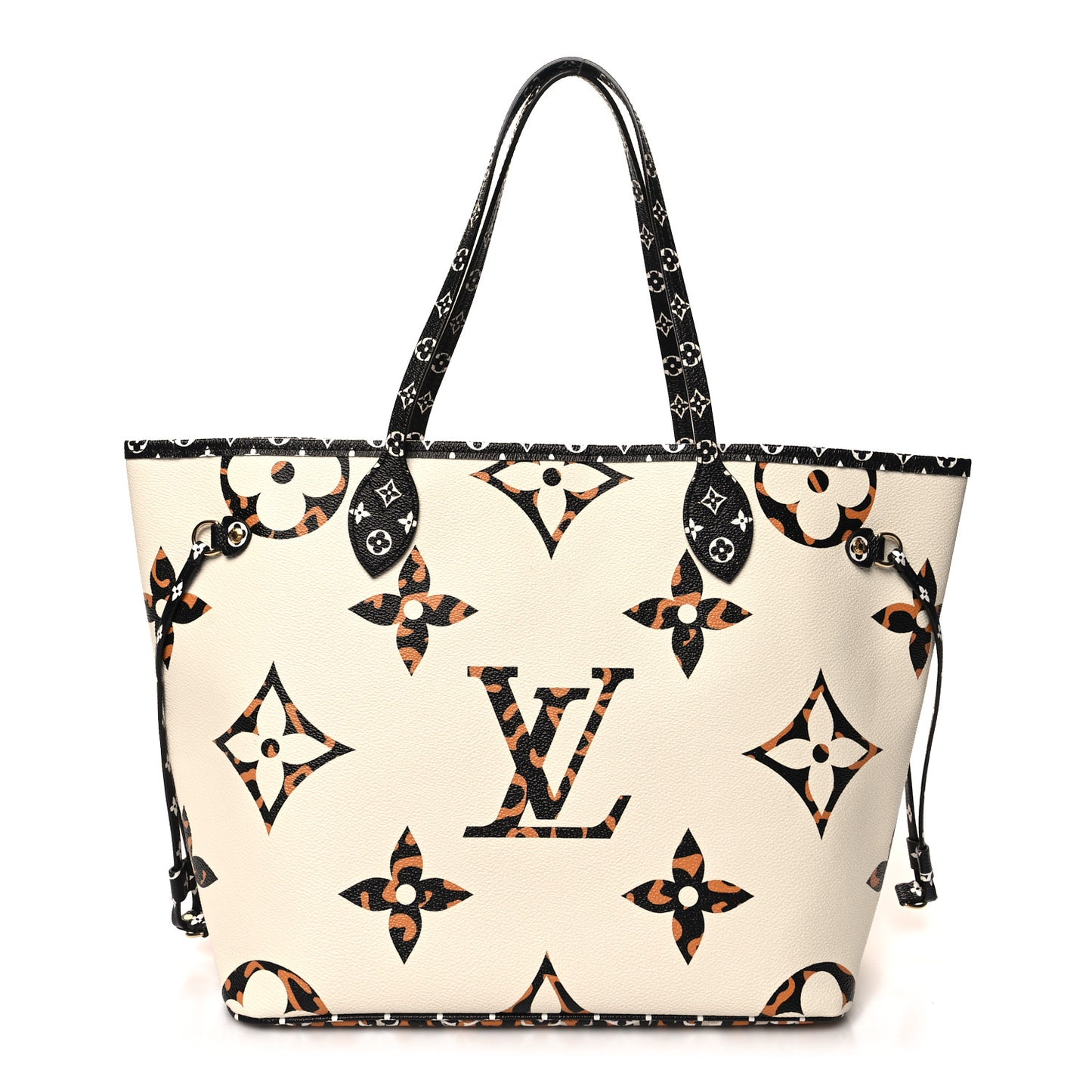 LOUIS VUITTON Monogram Giant Jungle Neverfull MM Ivory