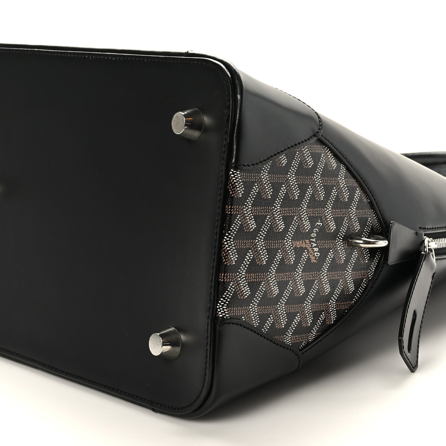 Goyard Calfskin Goyardine Sac Vendome GM Black 8 of 8