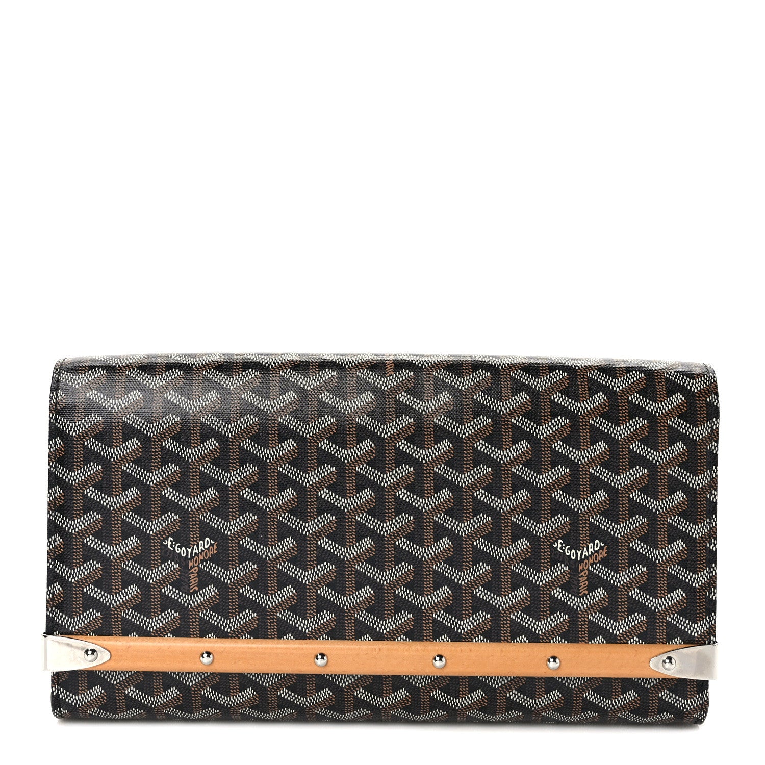 Goyard Goyardine Monte Carlo Bois Black Gold 1 of 9