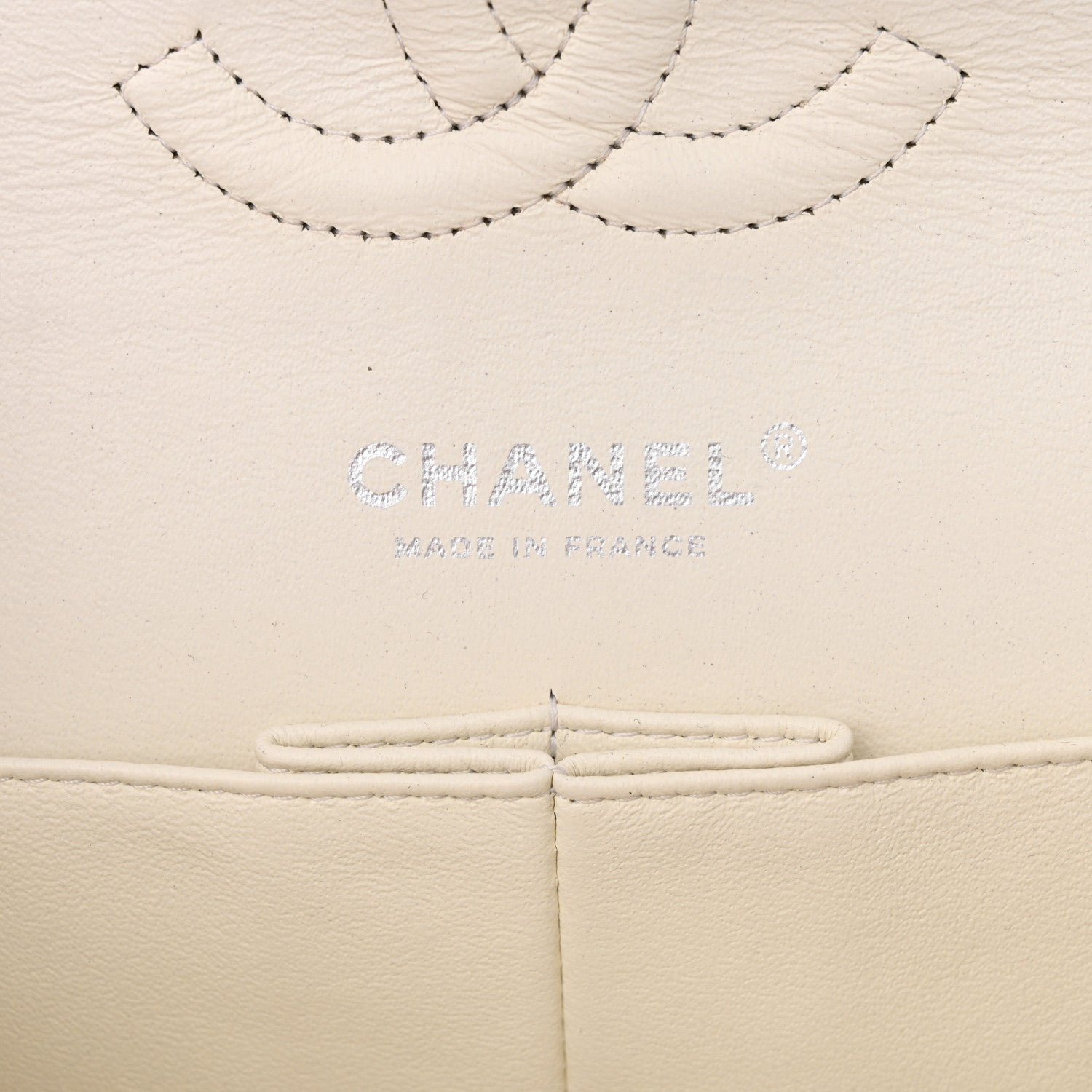 Chanel Caviar Quilted Medium Double Flap White 6 of 26