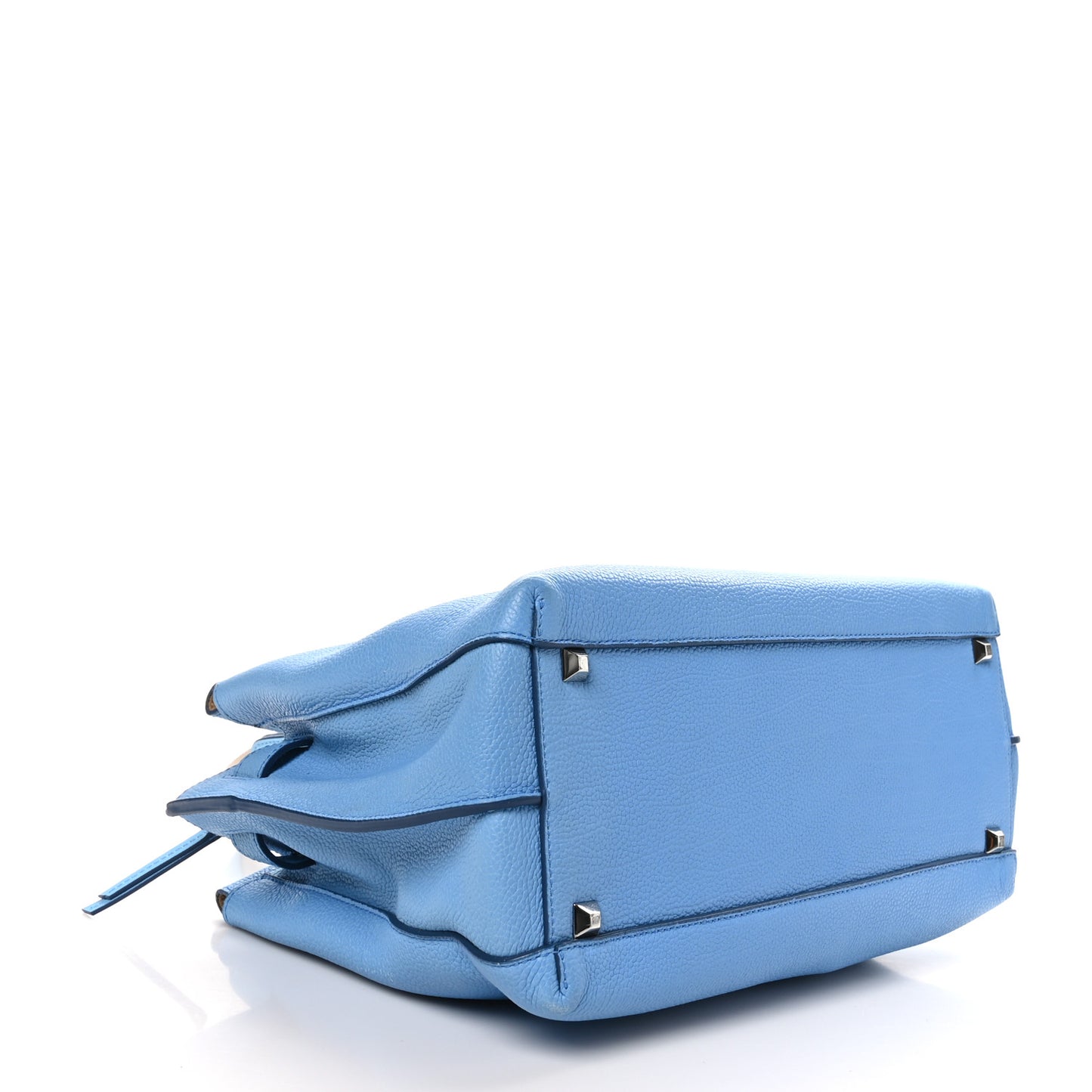 Grained Calfskin Medium Milla Tote Tile Blue
