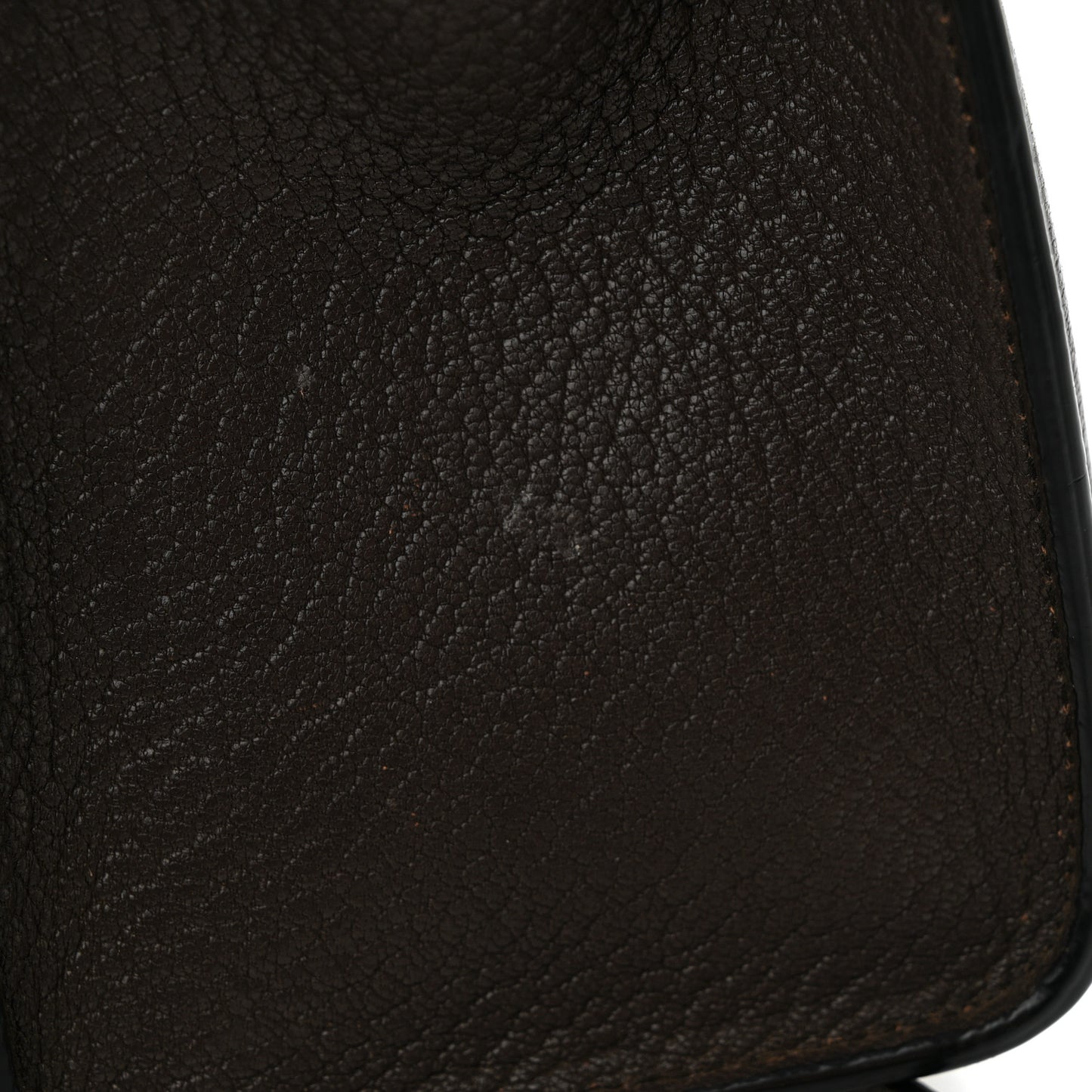 Drummed Calfskin Nano Luggage Brown