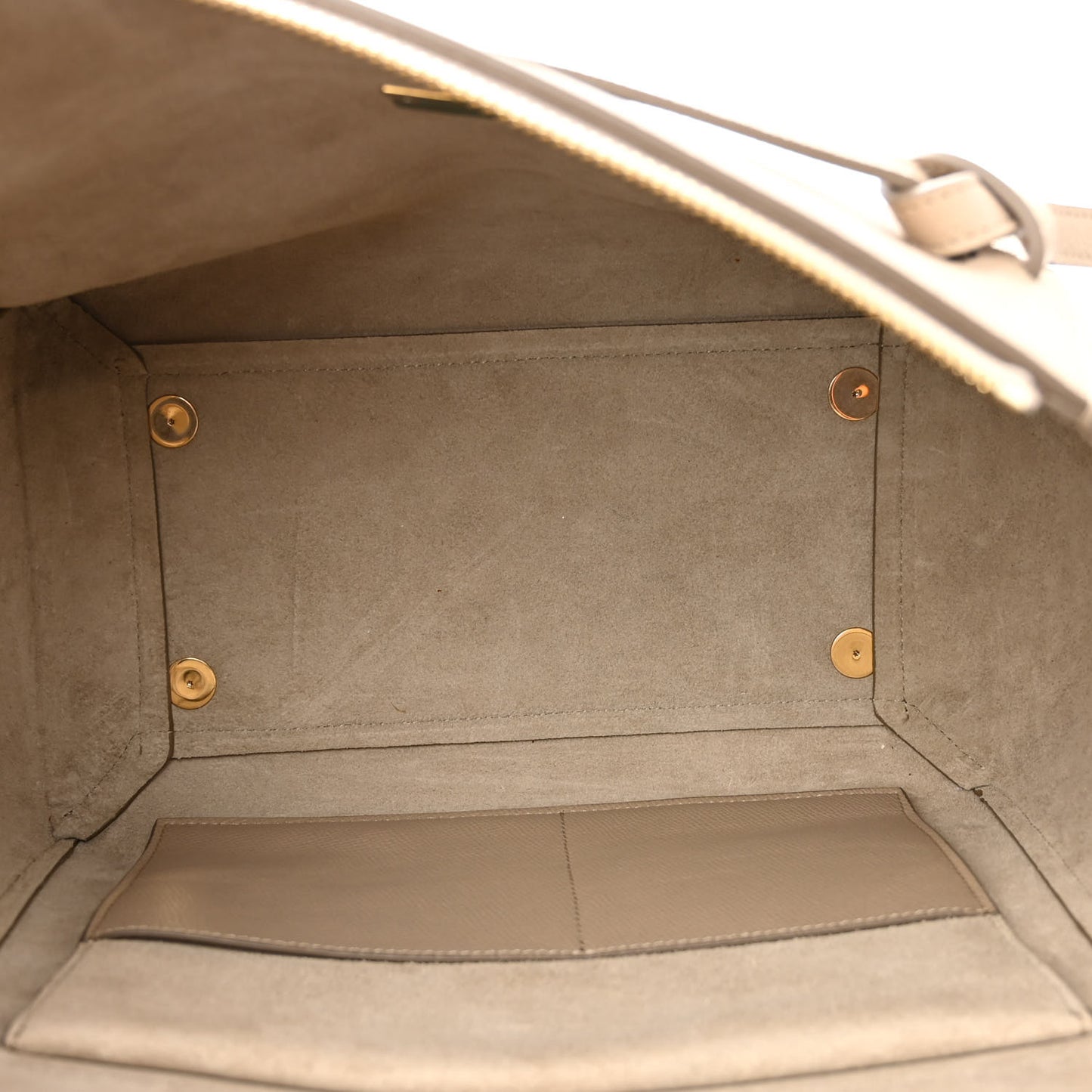 Grained Calfskin Mini Belt Bag Light Taupe