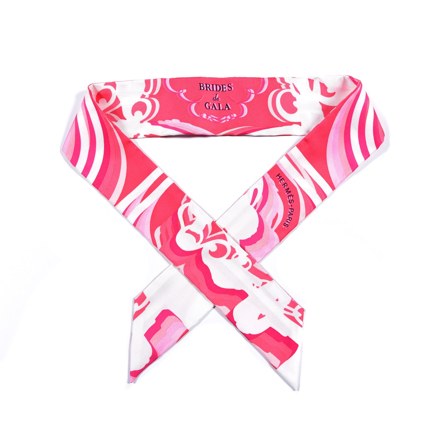 Silk Brides de Gala Shadow Twilly Rose Blanc Fuchsia