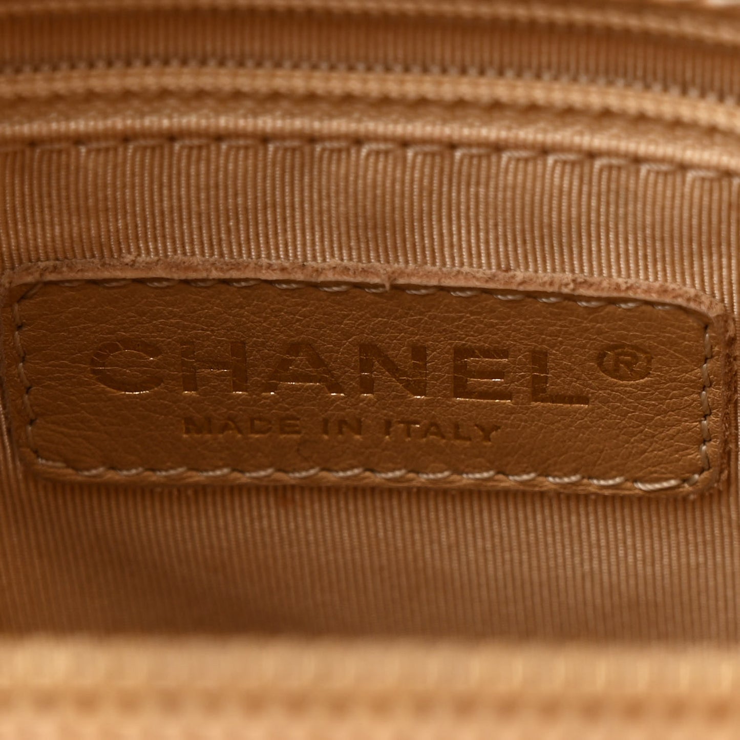 Caviar Quilted Grand Shopping Tote GST Beige Clair