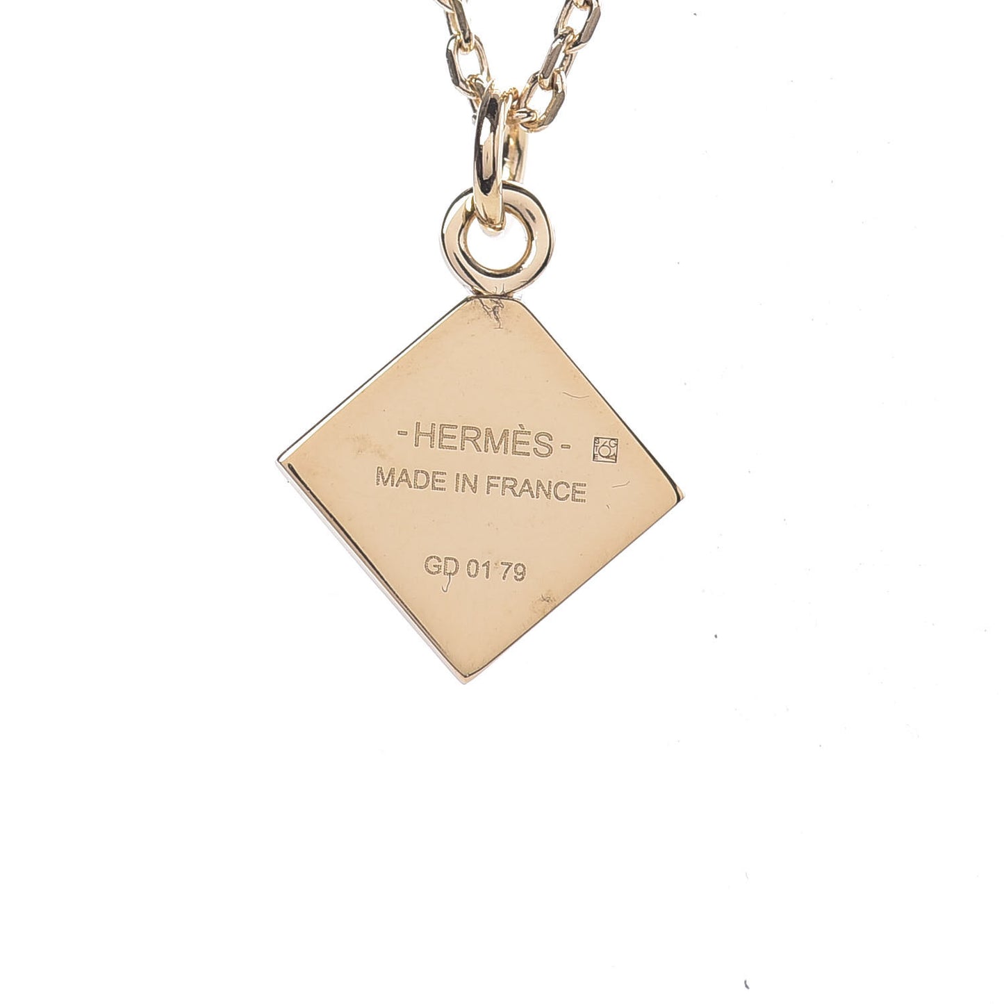 Gold Plated Medor Pendant Necklace Rose Blush
