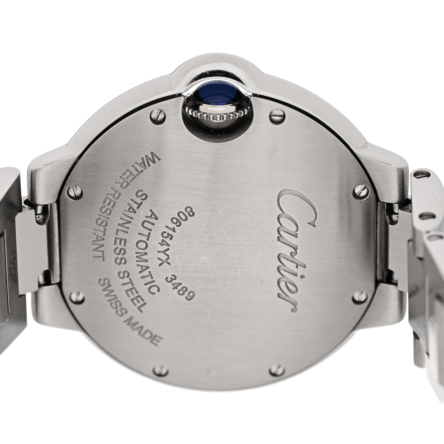 Stainless Steel Diamond Bezel 33mm Ballon Bleu De Cartier Automatic Watch