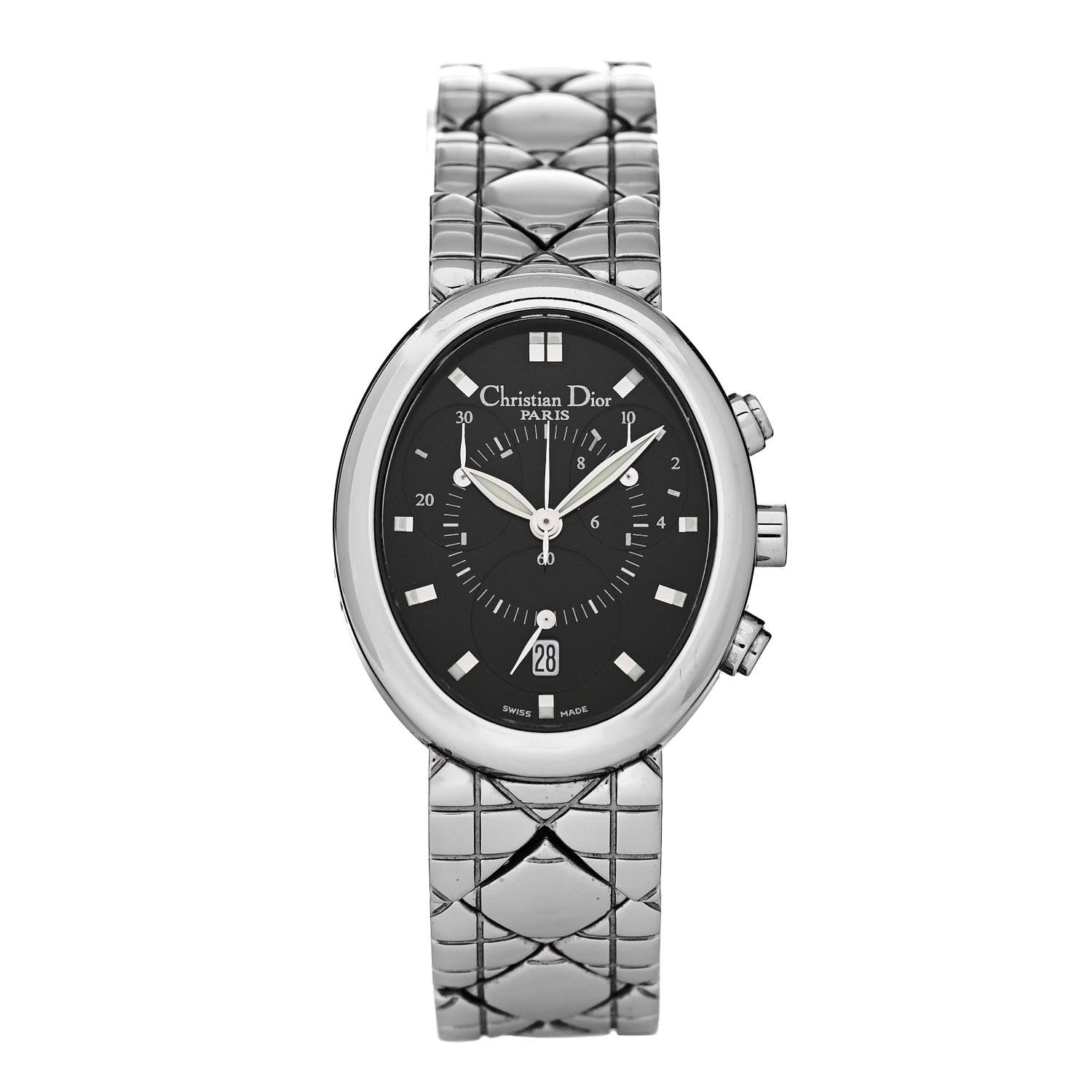 Christian Dior Stainless Steel 29mm Quartz Watch Black Christian Dior Stainless Steel 29mm Quartz Watch Black