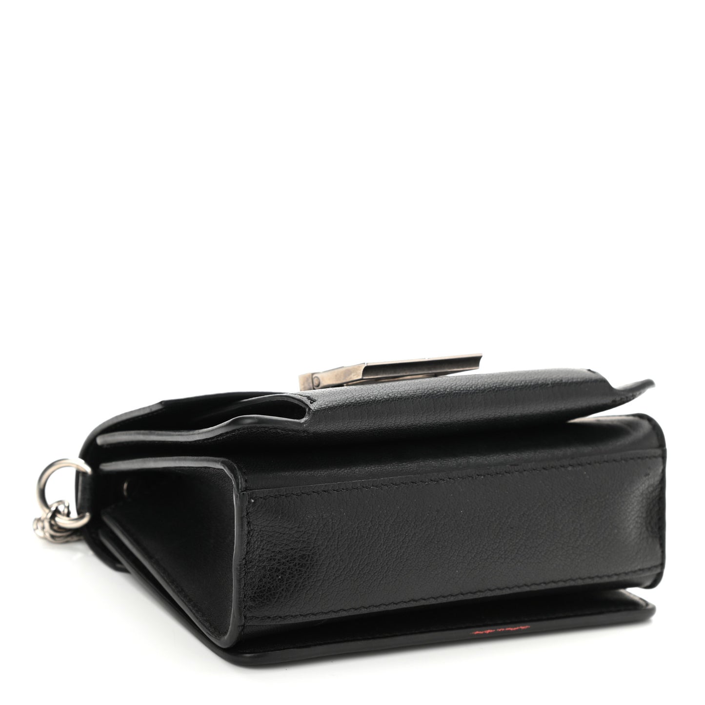 Goatskin Mini GV3 Shoulder Bag Black