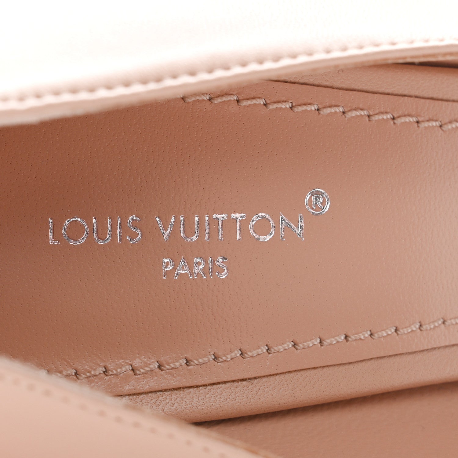 Louis Vuitton Calfskin Sparkle Pumps 37 Nude 6 of 8
