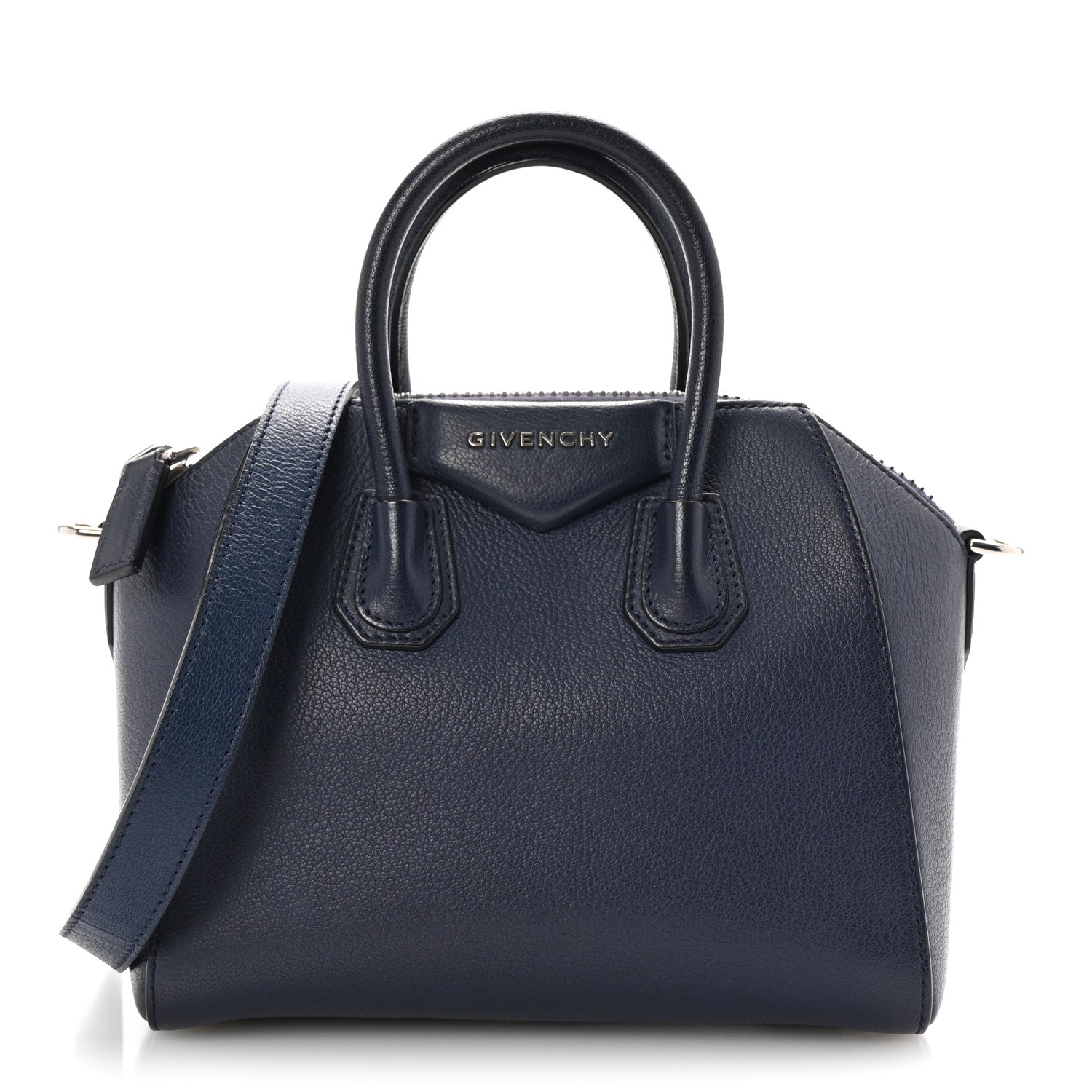 Givenchy Sugar Goatskin Mini Antigona Navy 1 of 10