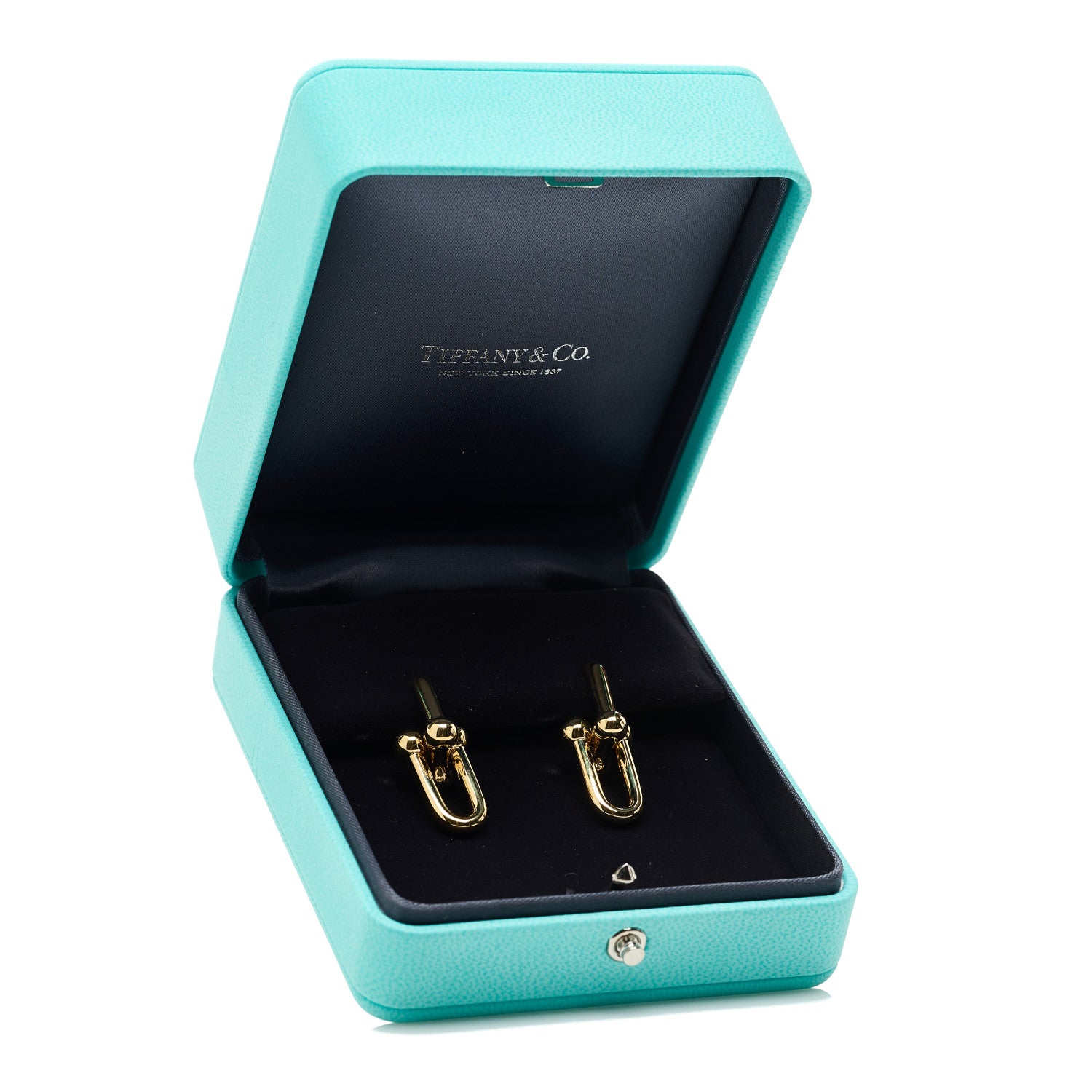 Tiffany 18K Yellow Gold Large HardWear Link Earrings 5 of 5