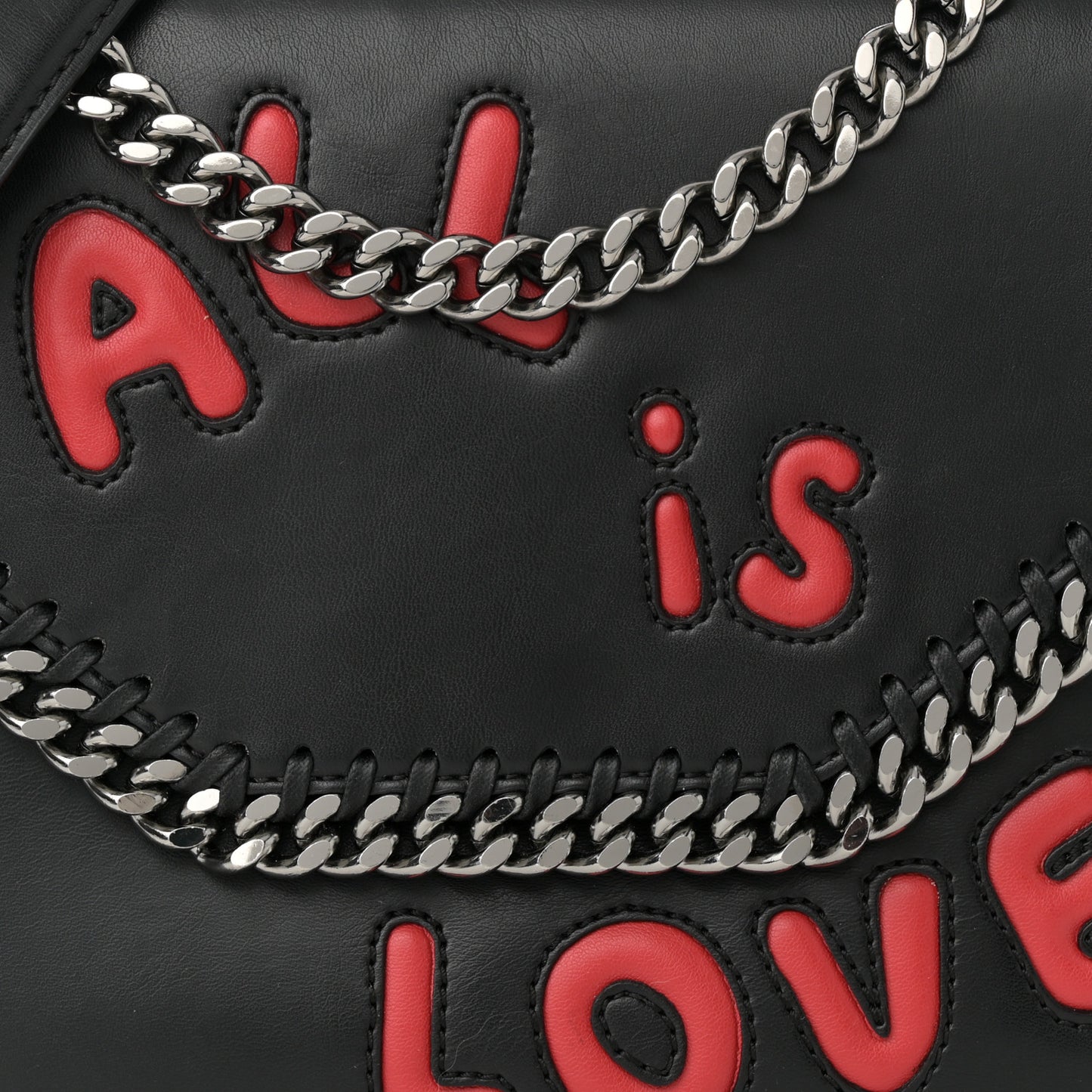 Eco Alter Nappa Falabella Box All Is Love Shoulder Bag Black
