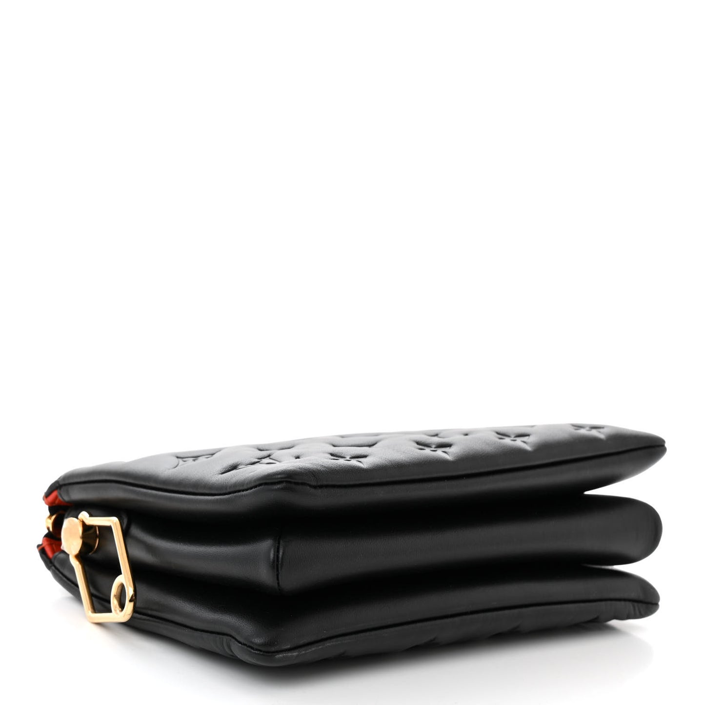 Lambskin Embossed Monogram Coussin BB Black