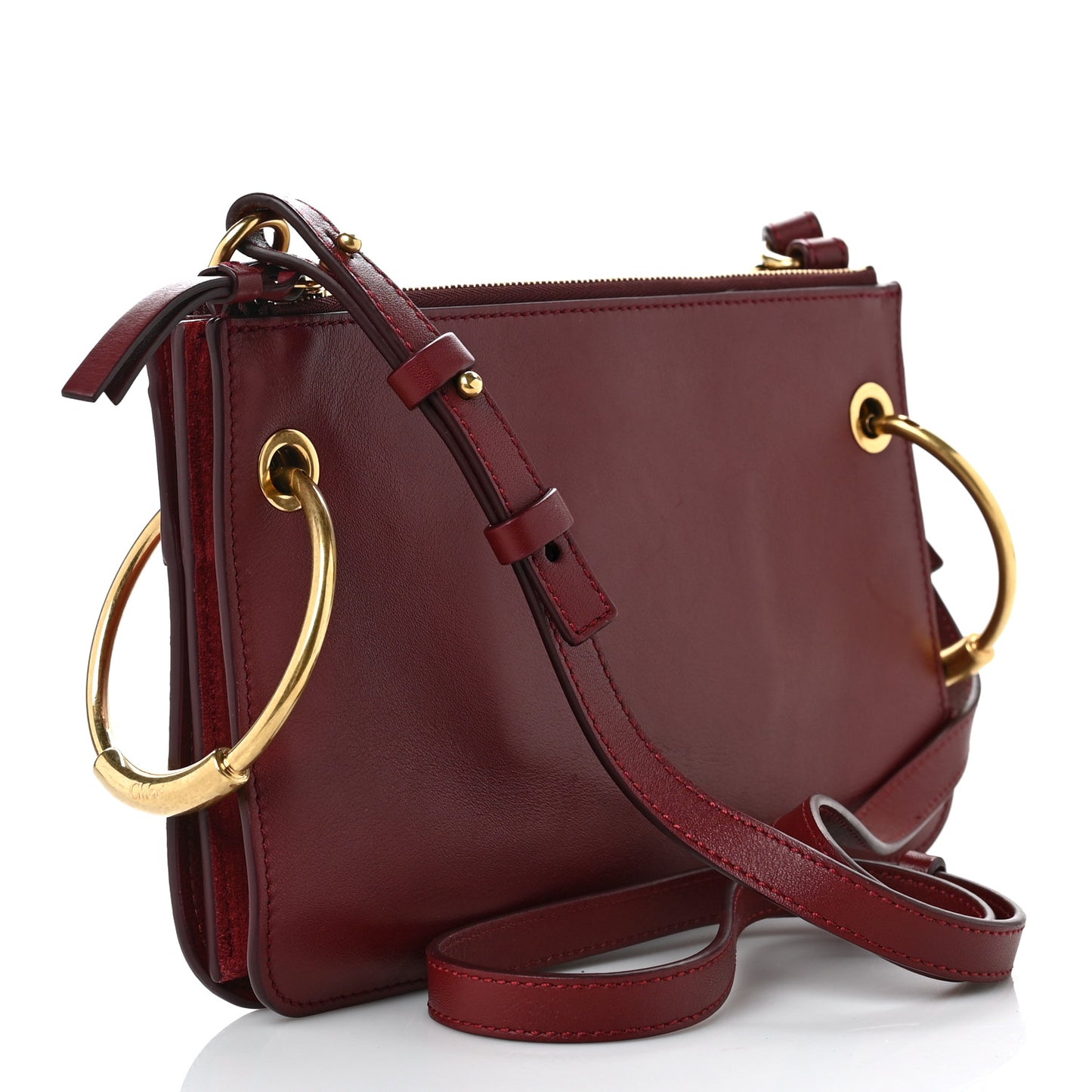 Calfskin Suede Roy Bag Plum Purple