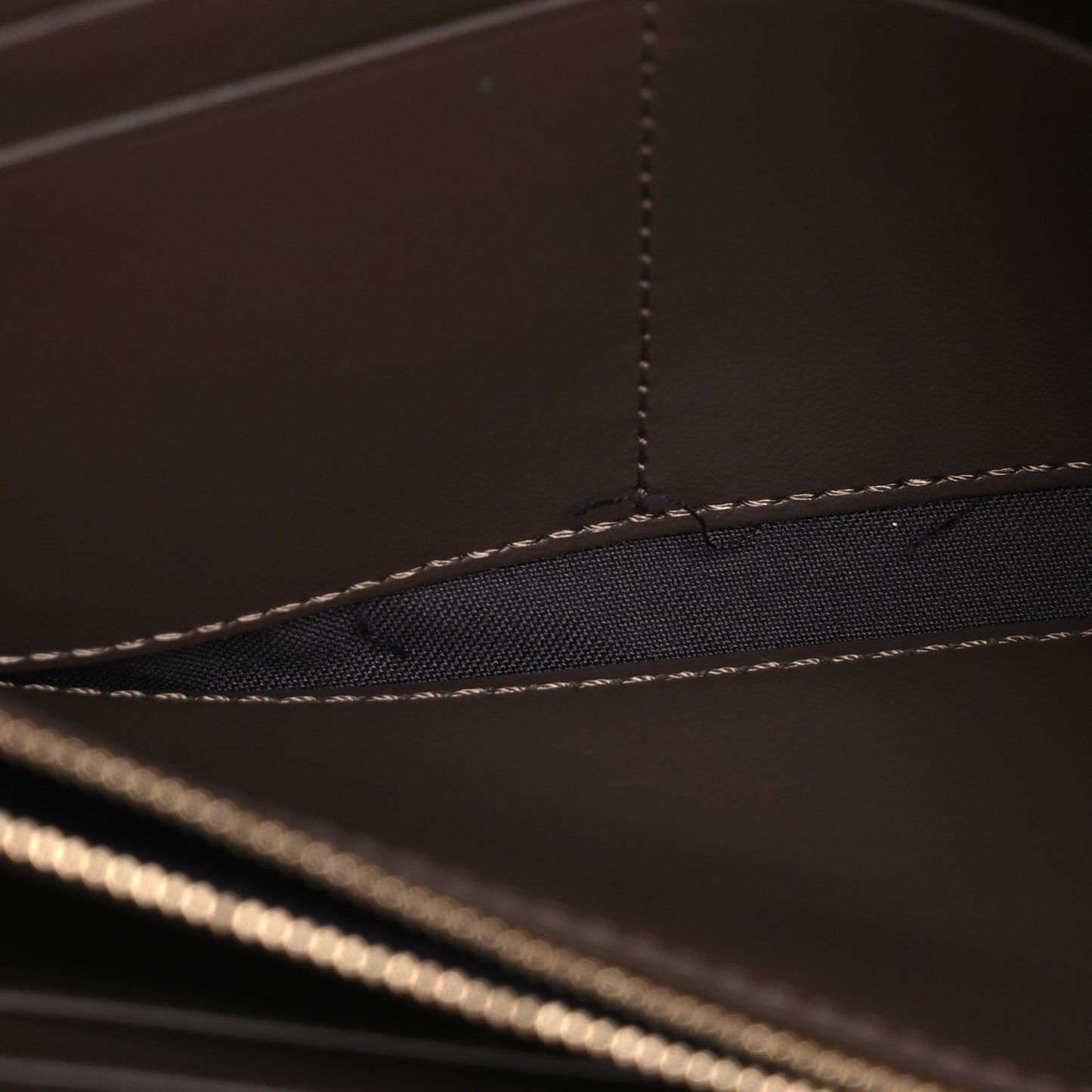 Vitello Soft F is Fendi Bi-Color FF 1974 Embossed Continental Envelope Wallet On Chain Maya Black