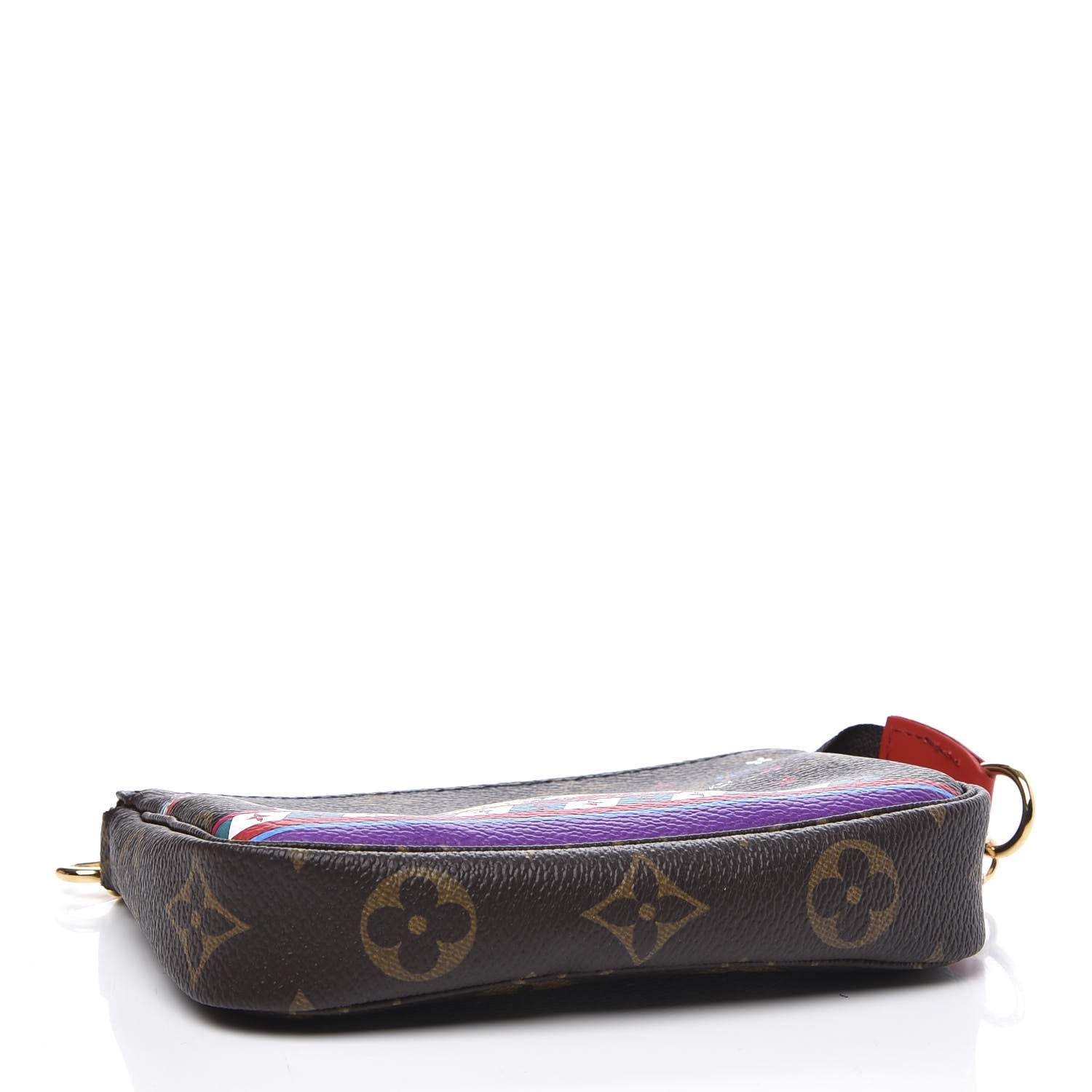 Louis Vuitton Monogram 2020 Christmas Animation Bumper Cars Mini Pochette Accessories Coquelicot 3 of 9