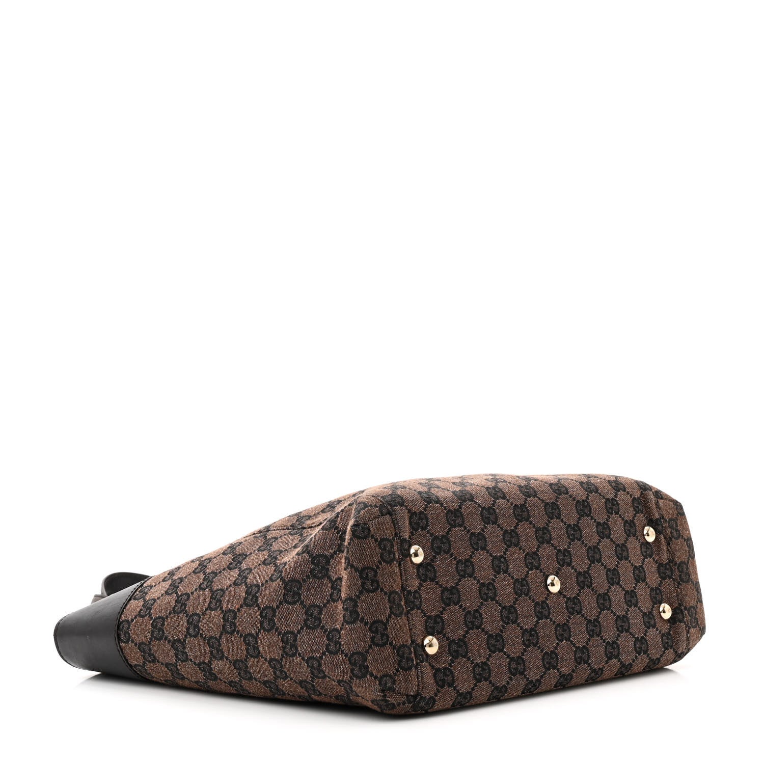 Gucci Monogram Crest Tote Brown 4 of 17