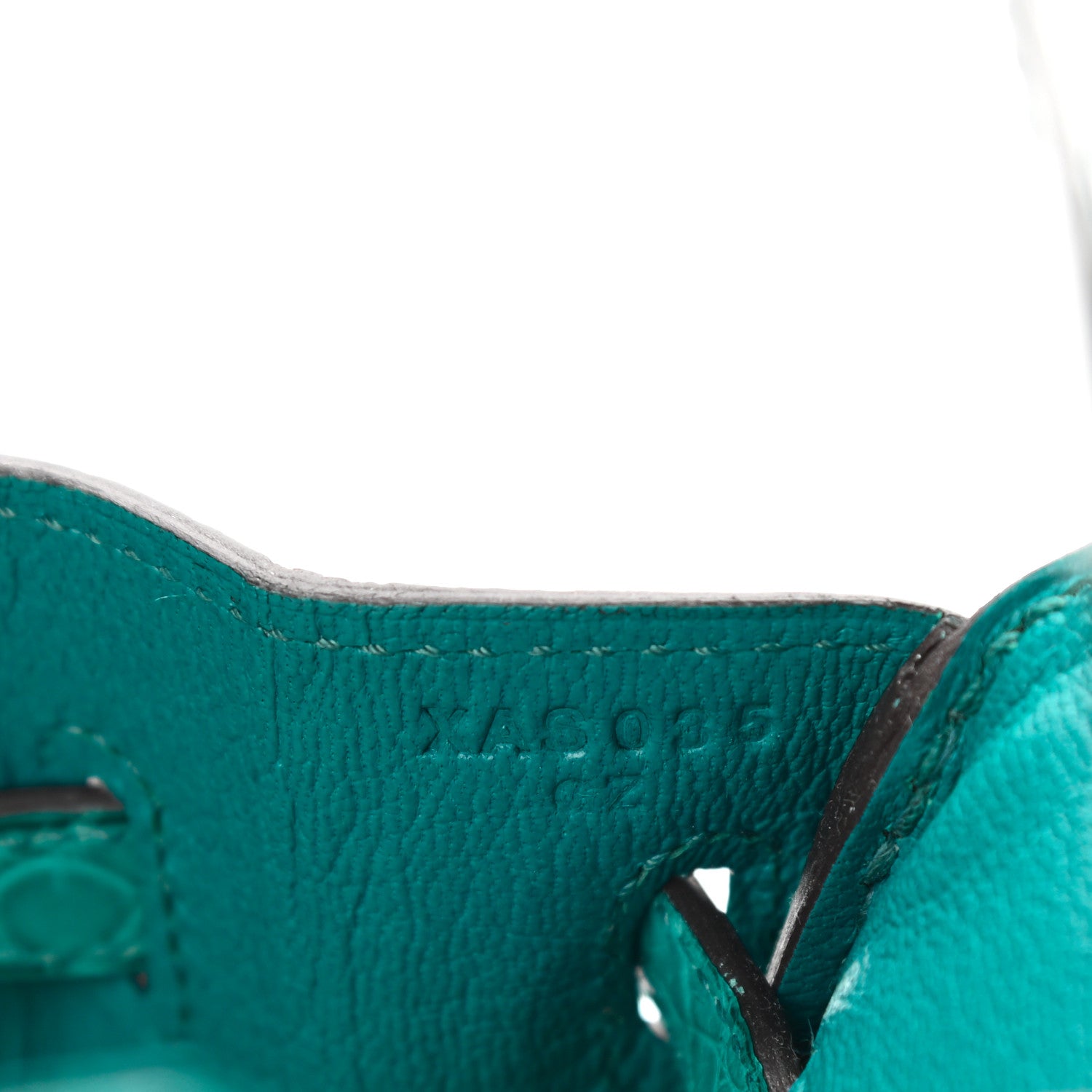 Hermes Matte Alligator Birkin 25 Bleu Paon 7 of 11