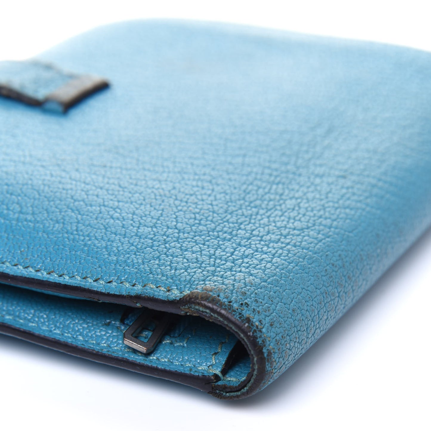 Chevre Mysore Compact Bearn Wallet Blue Jean