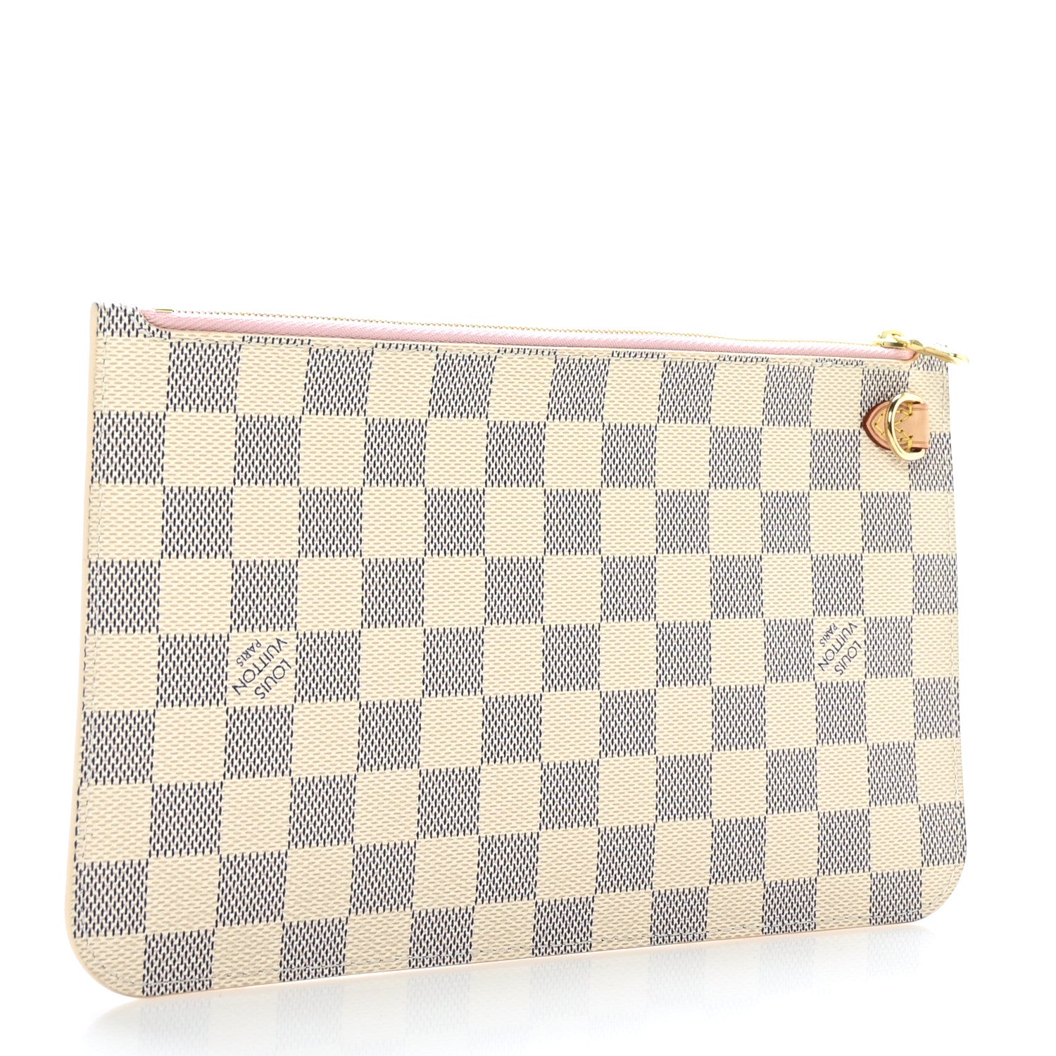 Louis Vuitton Damier Azur Neverfull MM GM Pochette Rose Ballerine 3 of 6
