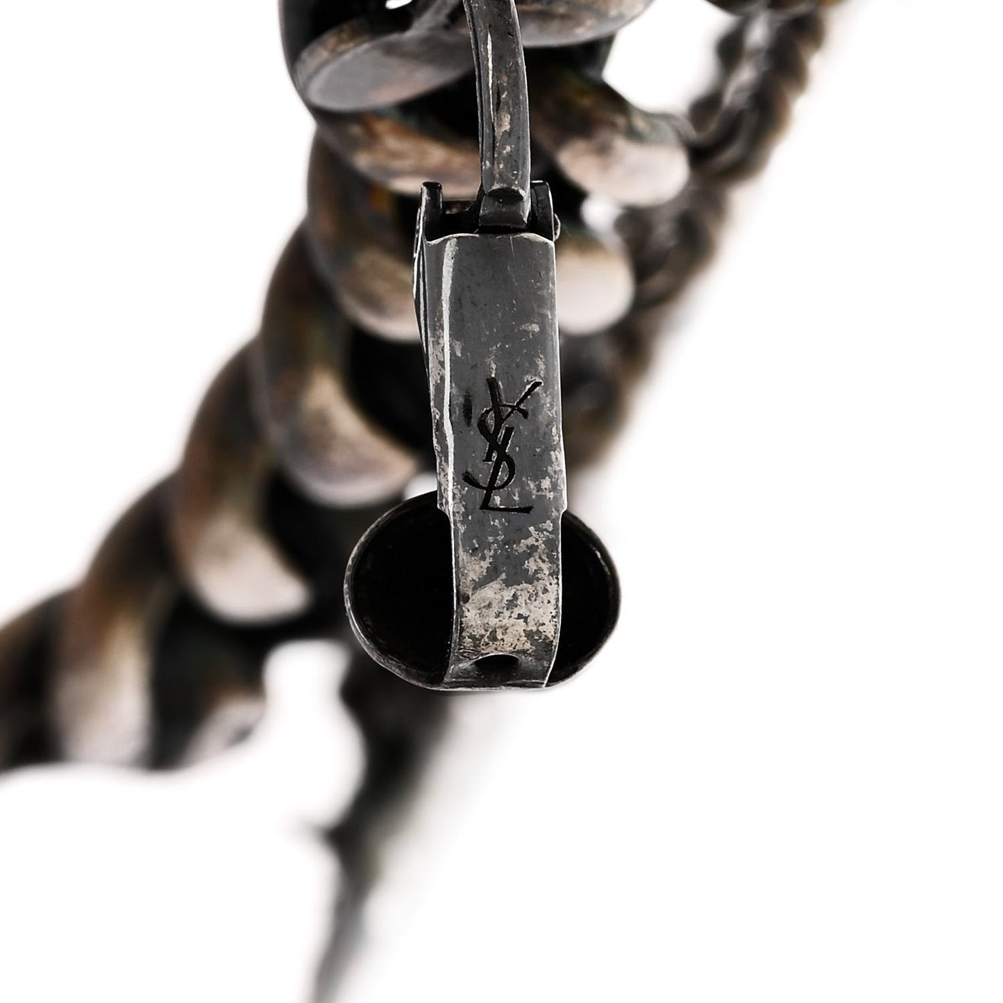 Metal Cascade Chain Ear Climber Earrings Silver