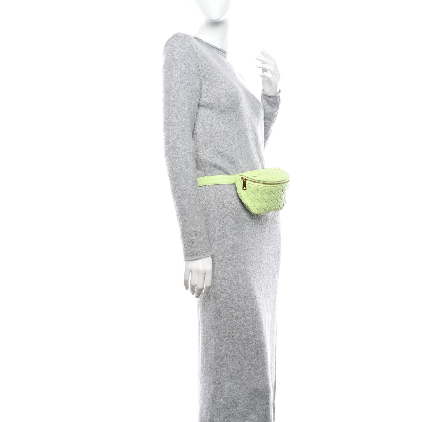 Nappa Intrecciato Belt Bag Fennel