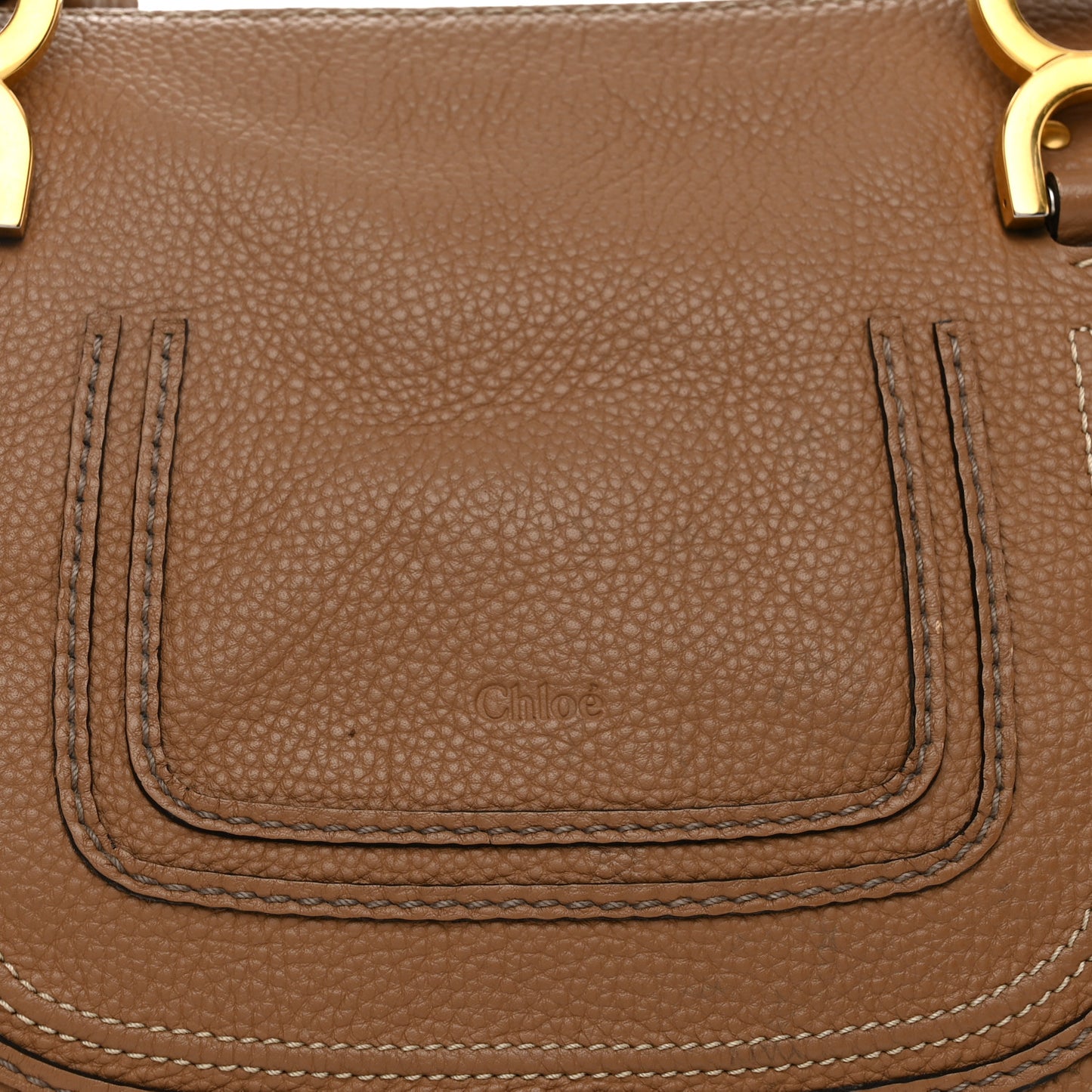 Calfskin Small Marcie Satchel Nut