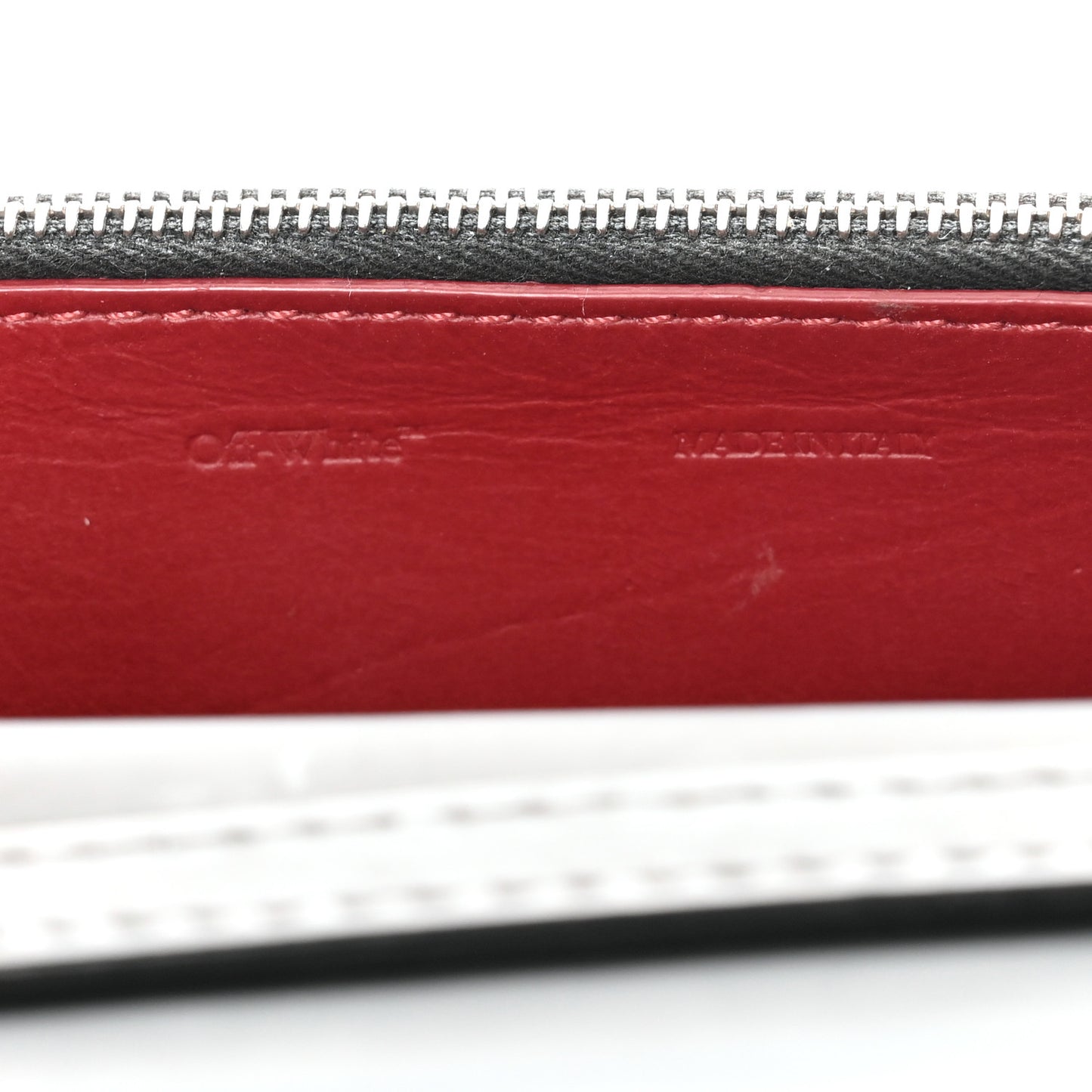 OFF WHITE Calfskin Diagonal Quilted Jitney 0.5 Crossbody Bag Black