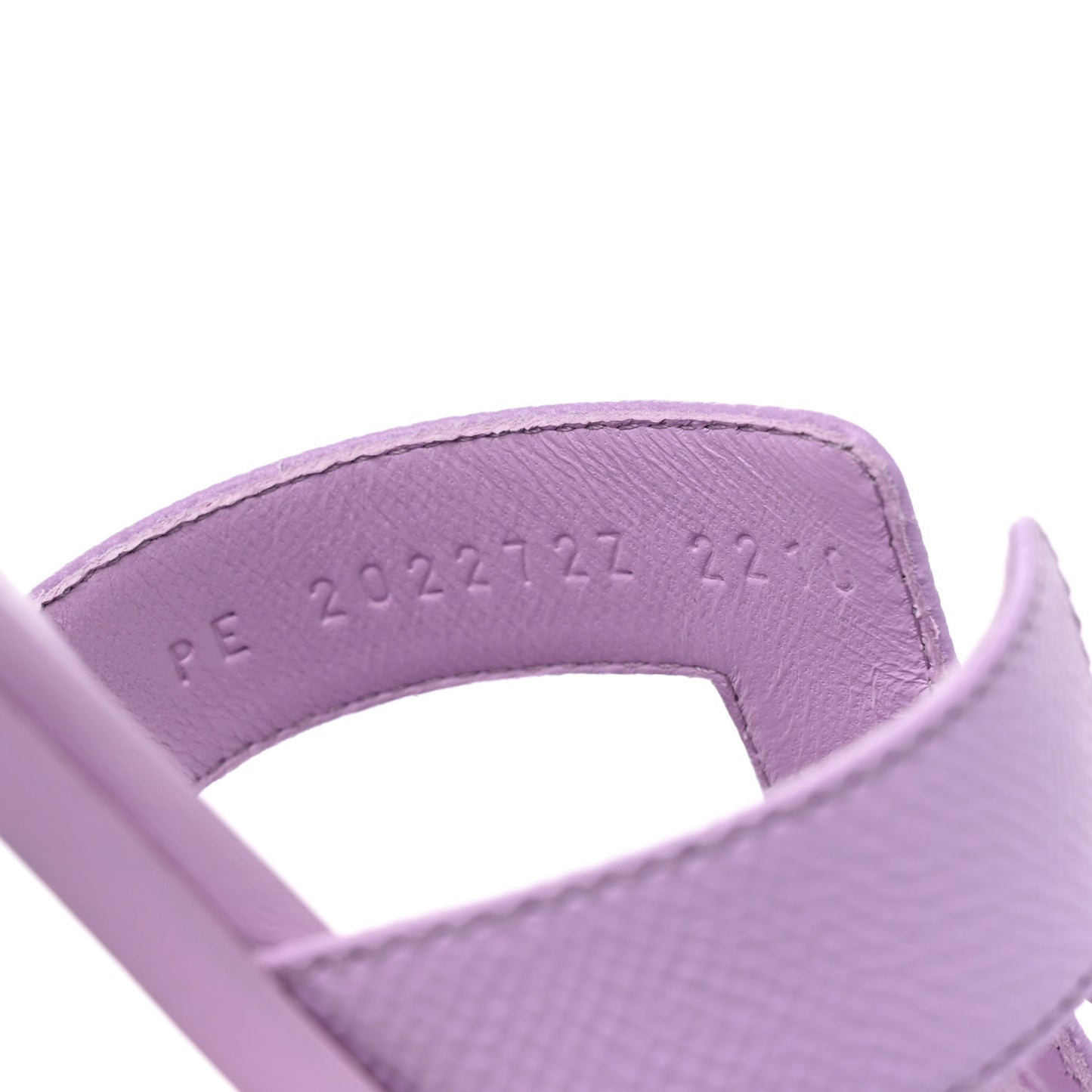 Box Calfskin Oran Sandals 36 Violet Amethyst
