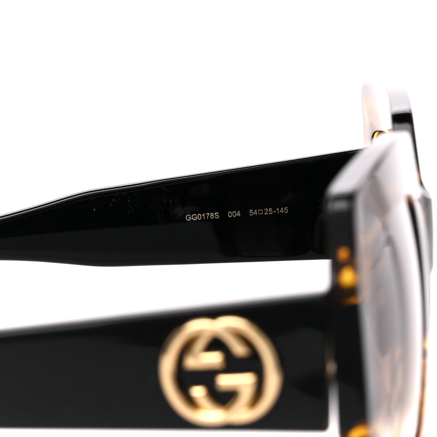 Gucci Acetate Square Frame Sunglasses GG0053S Havana 5 of 8