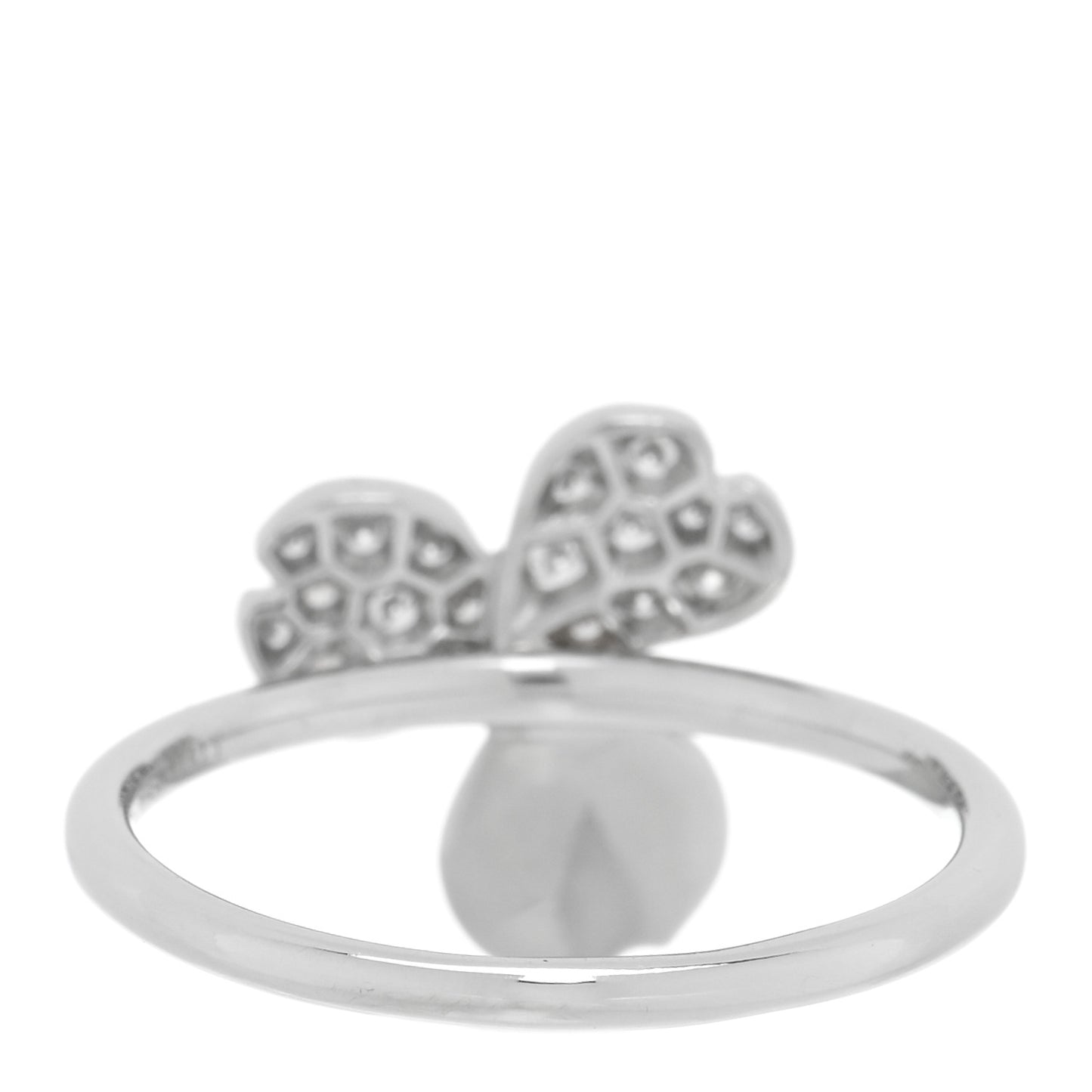 Platinum Diamond Paper Flowers Ring 54 7