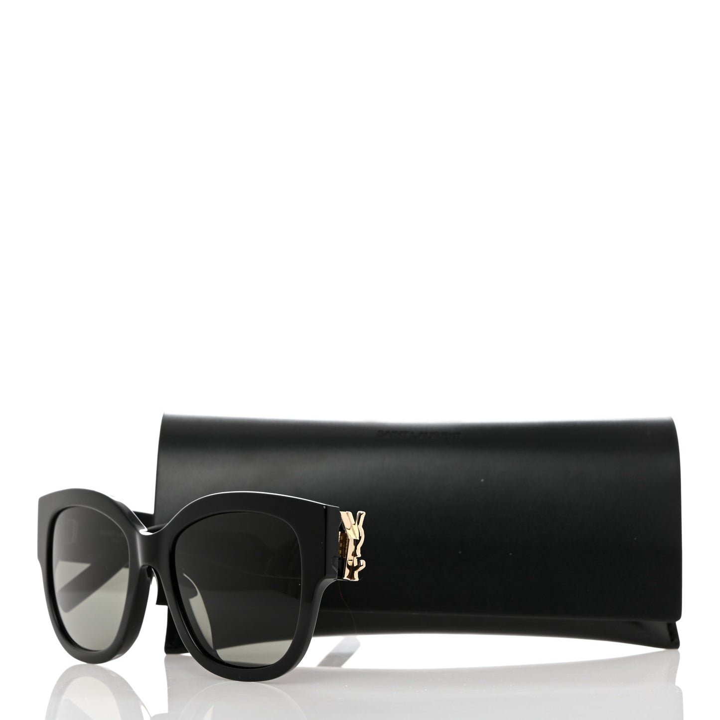 Acetate Cateye Sunglasses SL M95 F Black