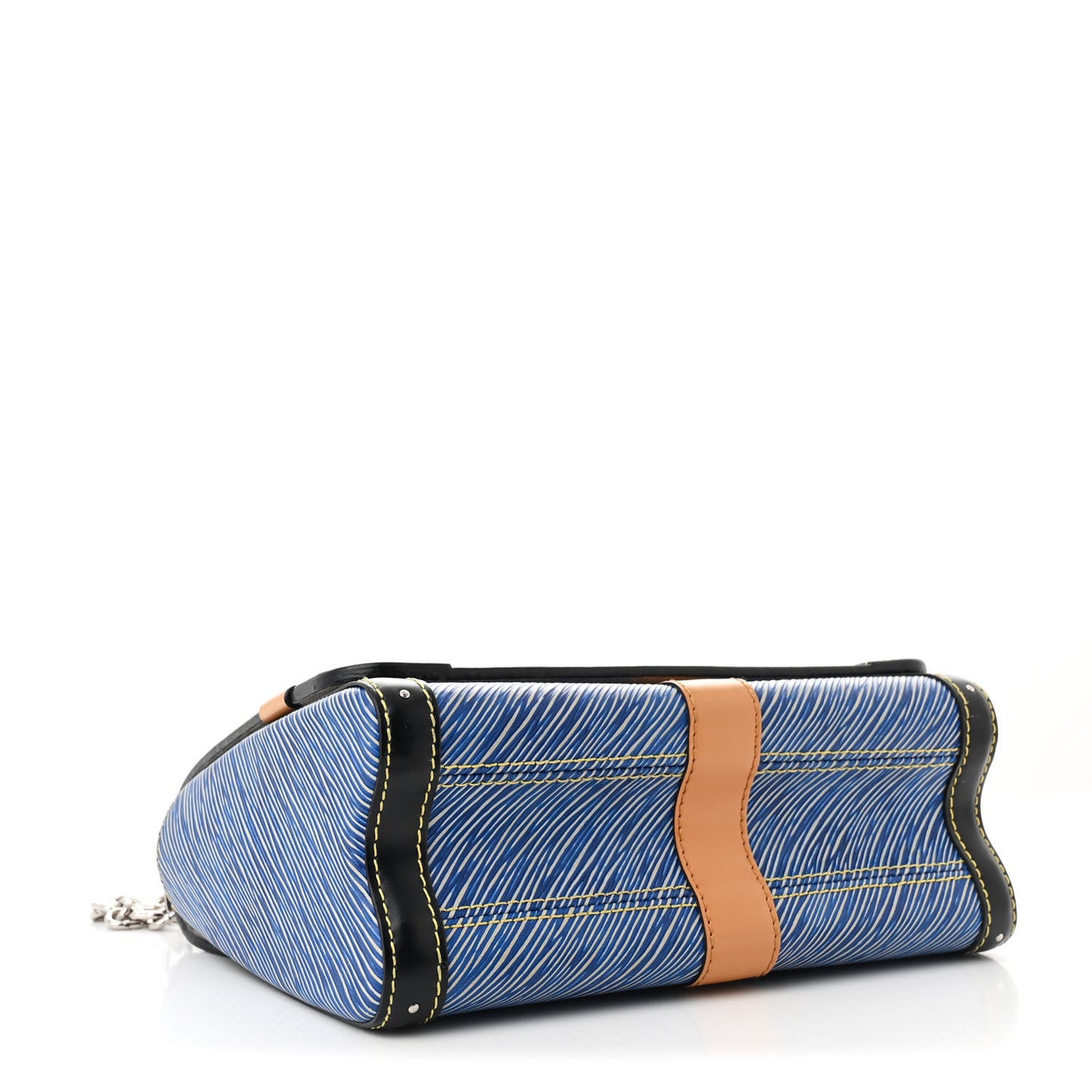 Epi Complice Trunks and Bags Twist Shoulder Bag MM Denim Light