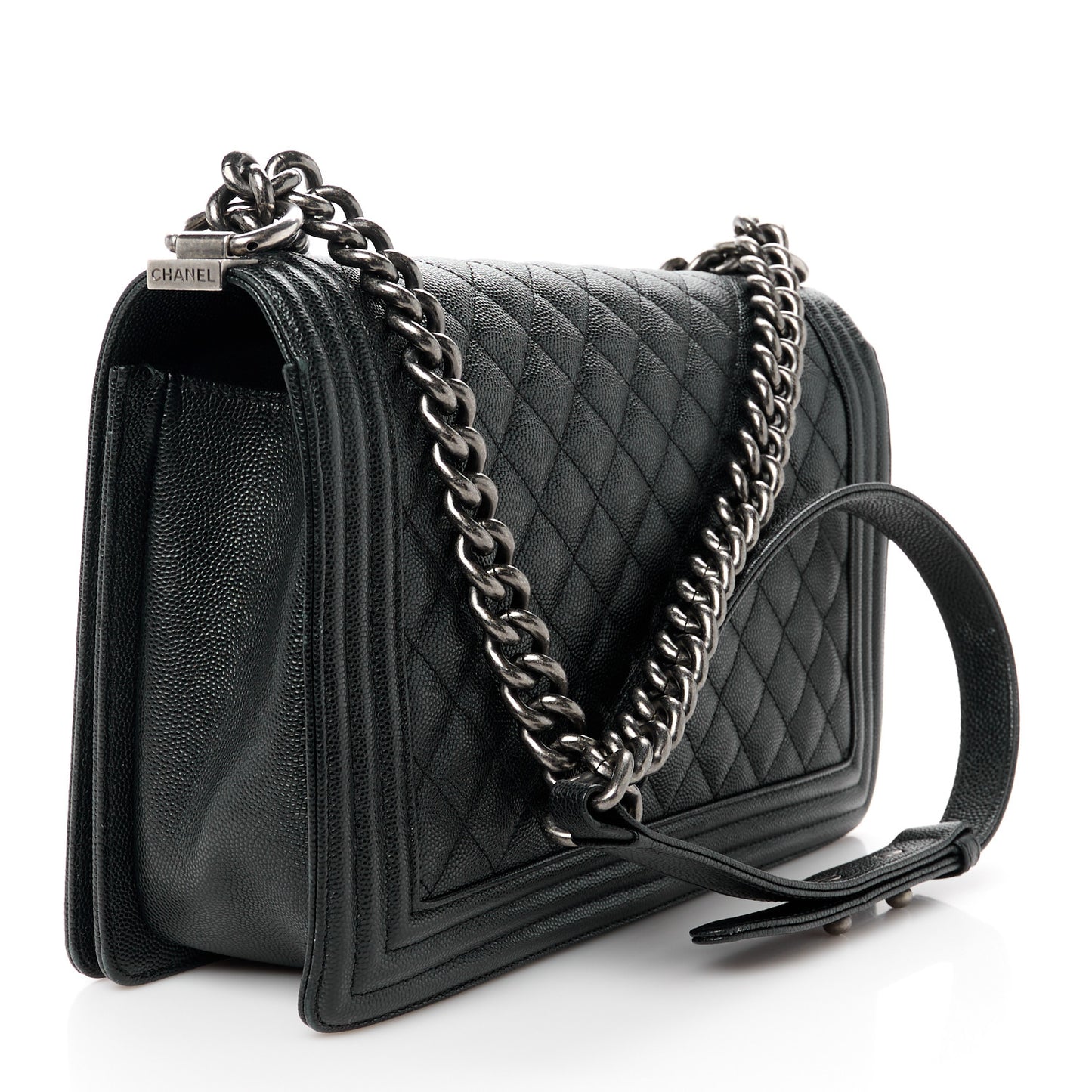 Caviar Quilted New Medium Boy Flap Black