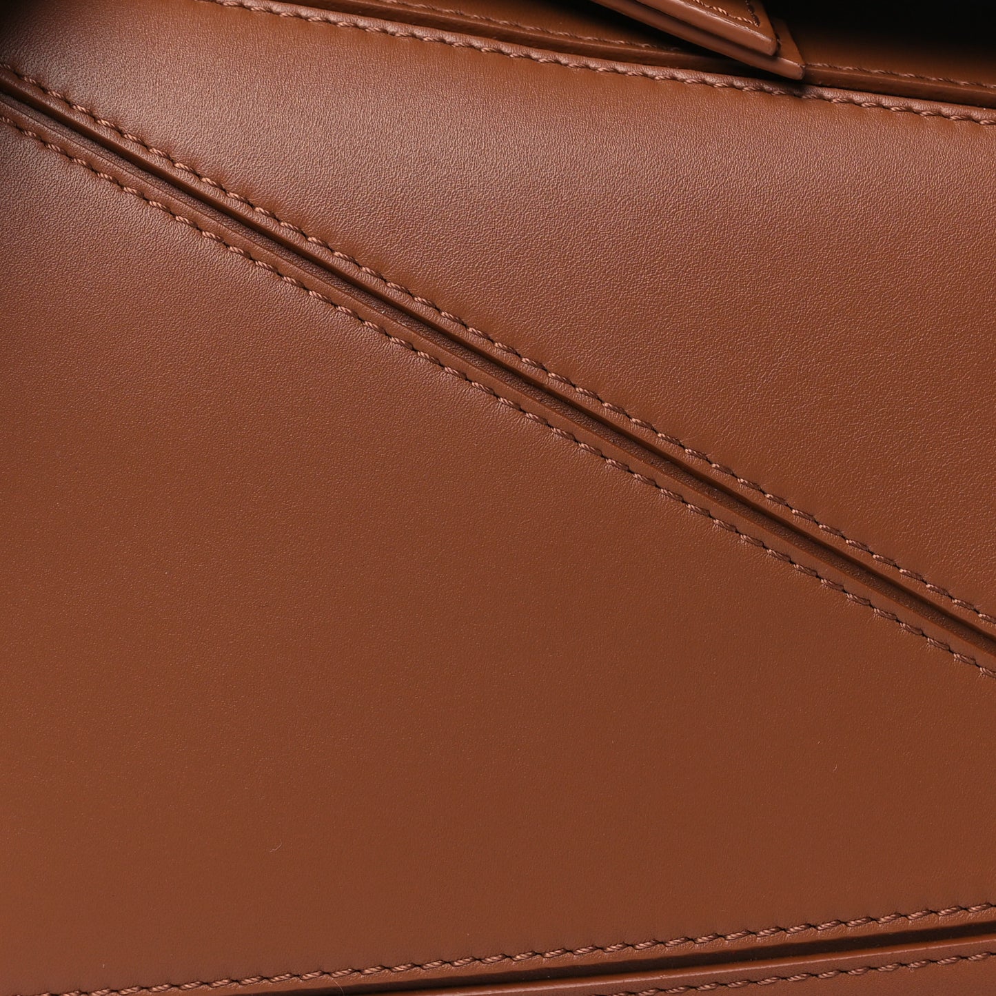 Satin Calfskin Small Puzzle Bag Pecan