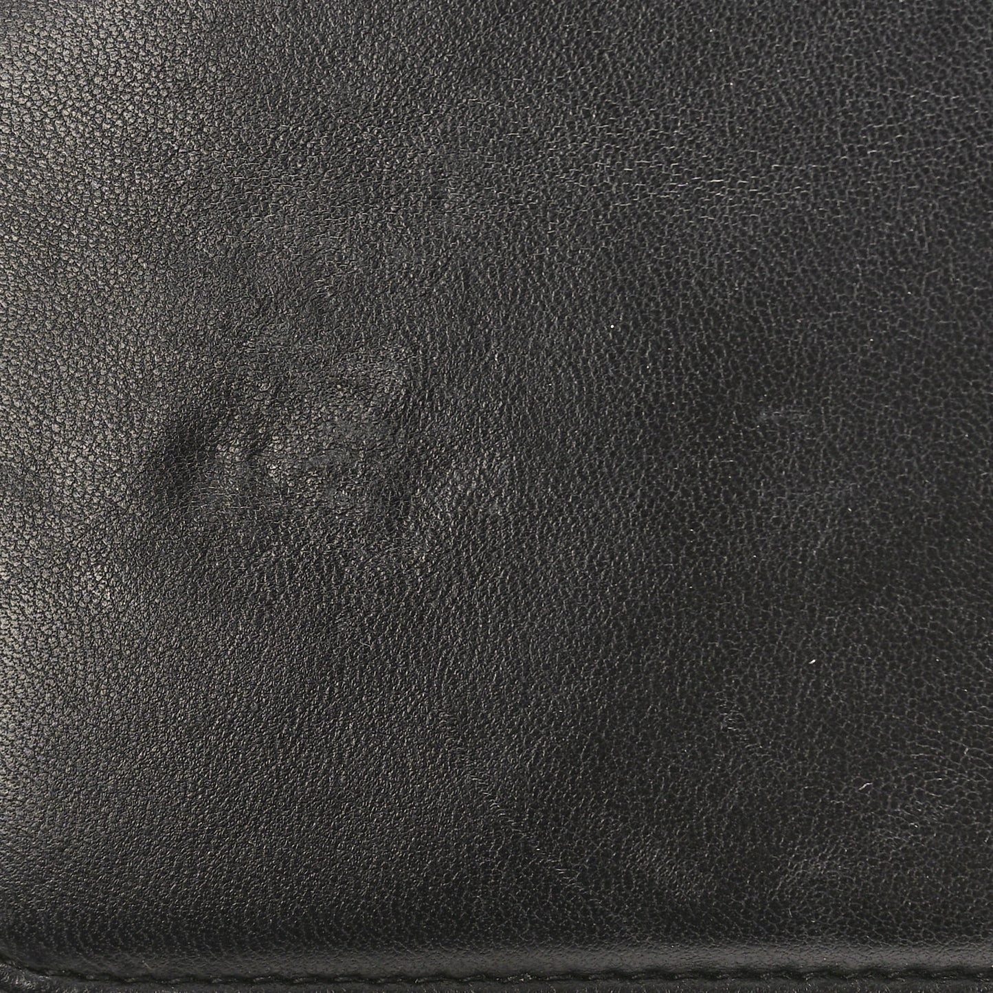 Lambskin Camellia Quilted Wallet On Chain WOC Black