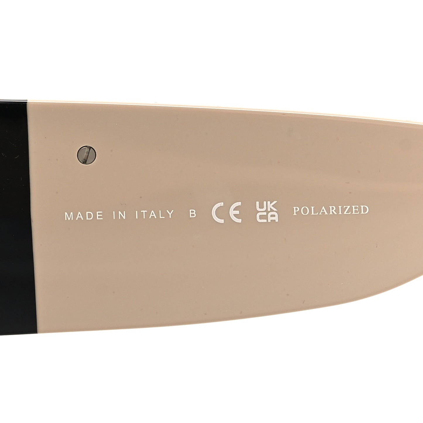 Acetate Oval Sunglasses 5524 Black Beige