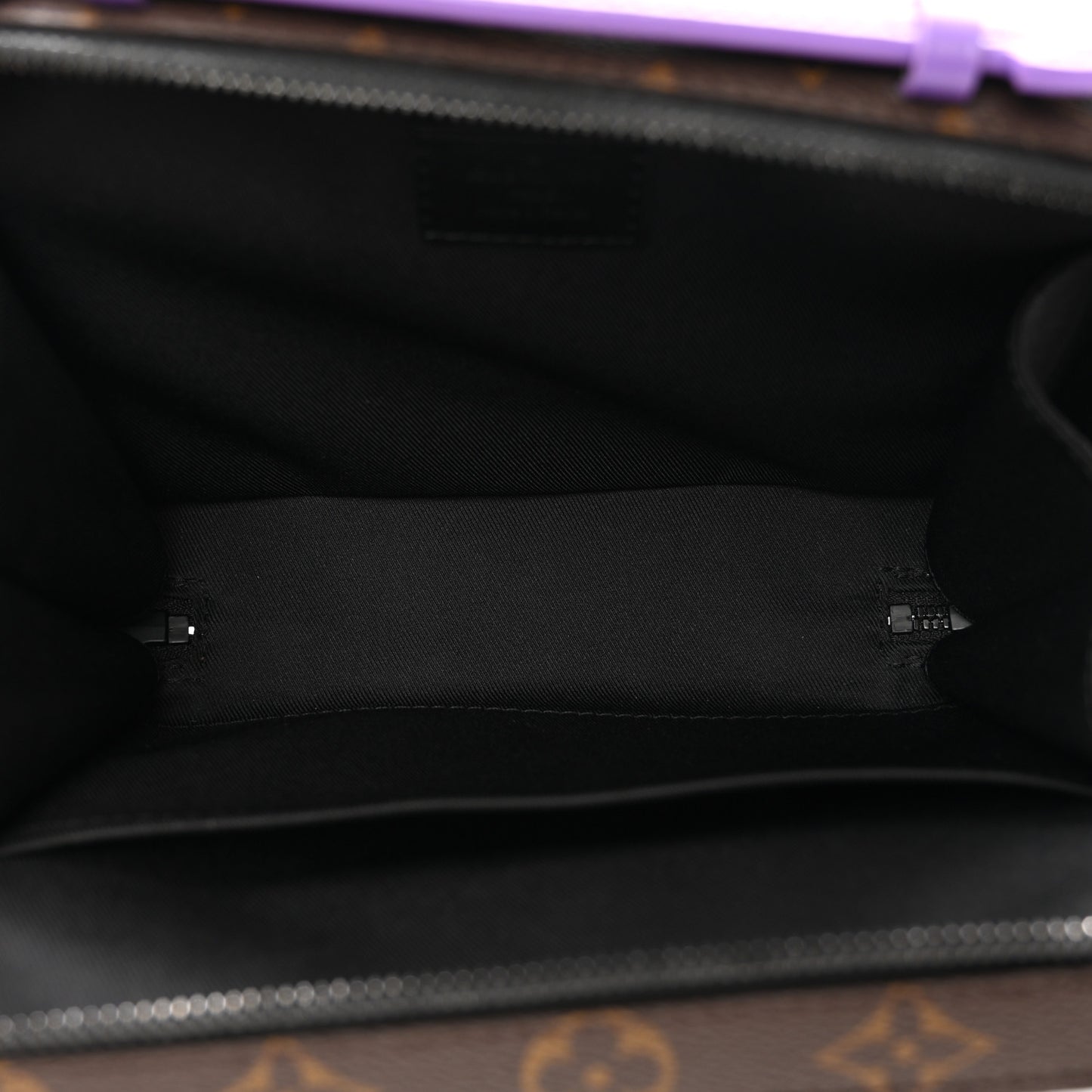 Monogram Macassar Handle Soft Trunk Purple