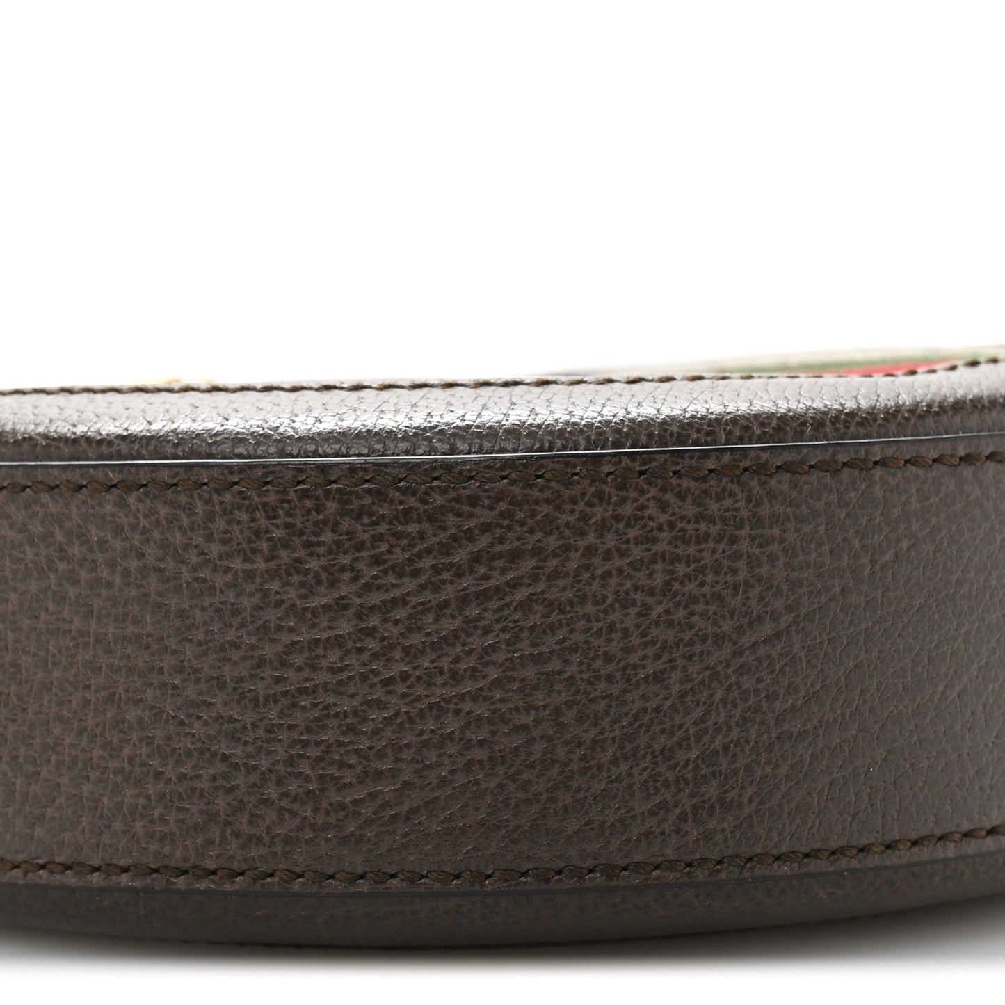 GG Supreme Monogram Web Mini Ophidia Round Shoulder Bag Brown