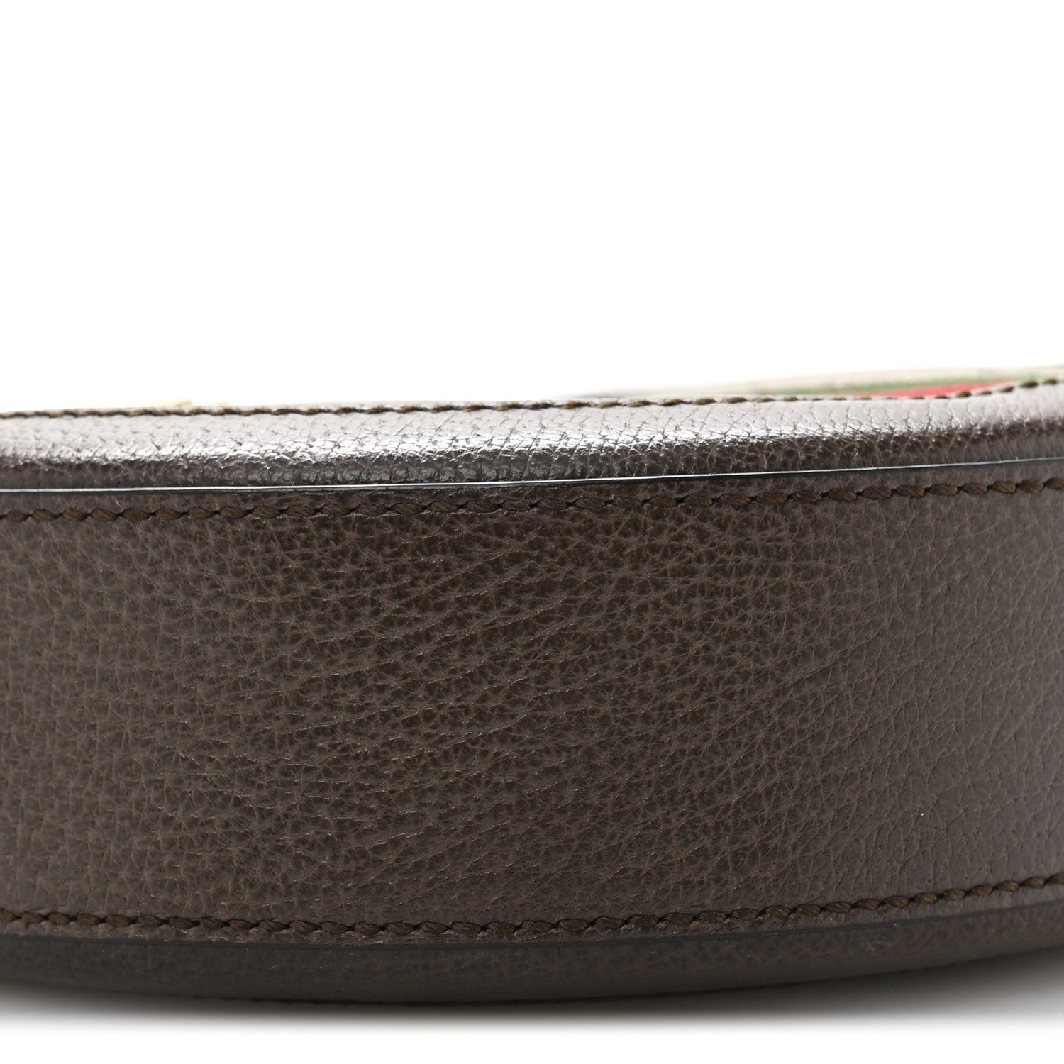 Gucci GG Supreme Monogram Web Mini Ophidia Round Shoulder Bag Brown 9 of 12