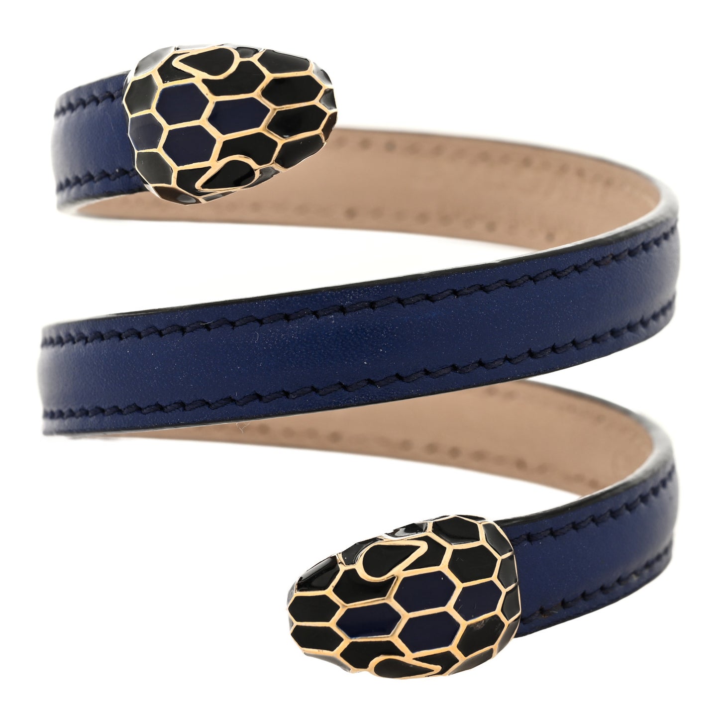 Patent Serpenti Forever Wrap Bracelet Blue