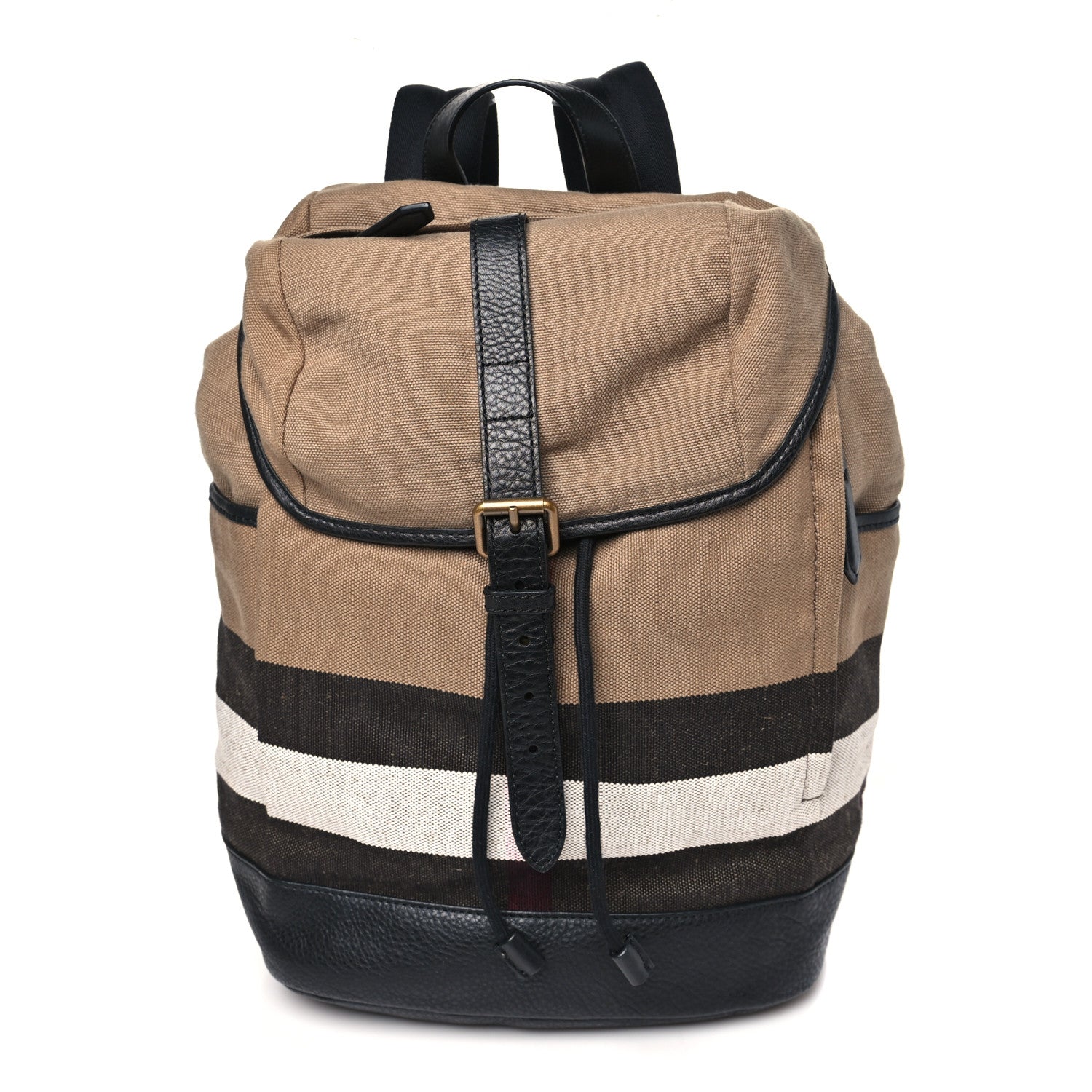 Burberry Canvas Mega Check Drifton Backpack Black 1822606