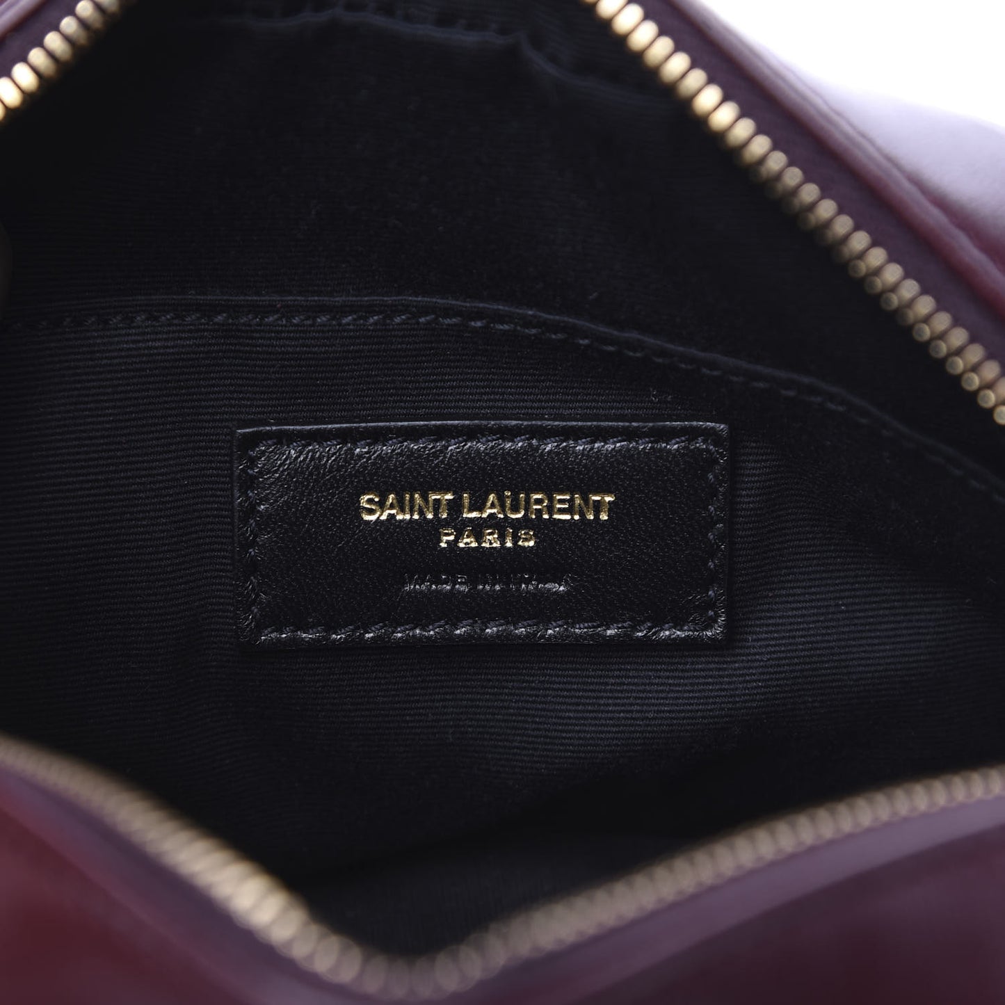 Calfskin Canvas Monogram Lou Belt Bag Natural Dark Legion Red
